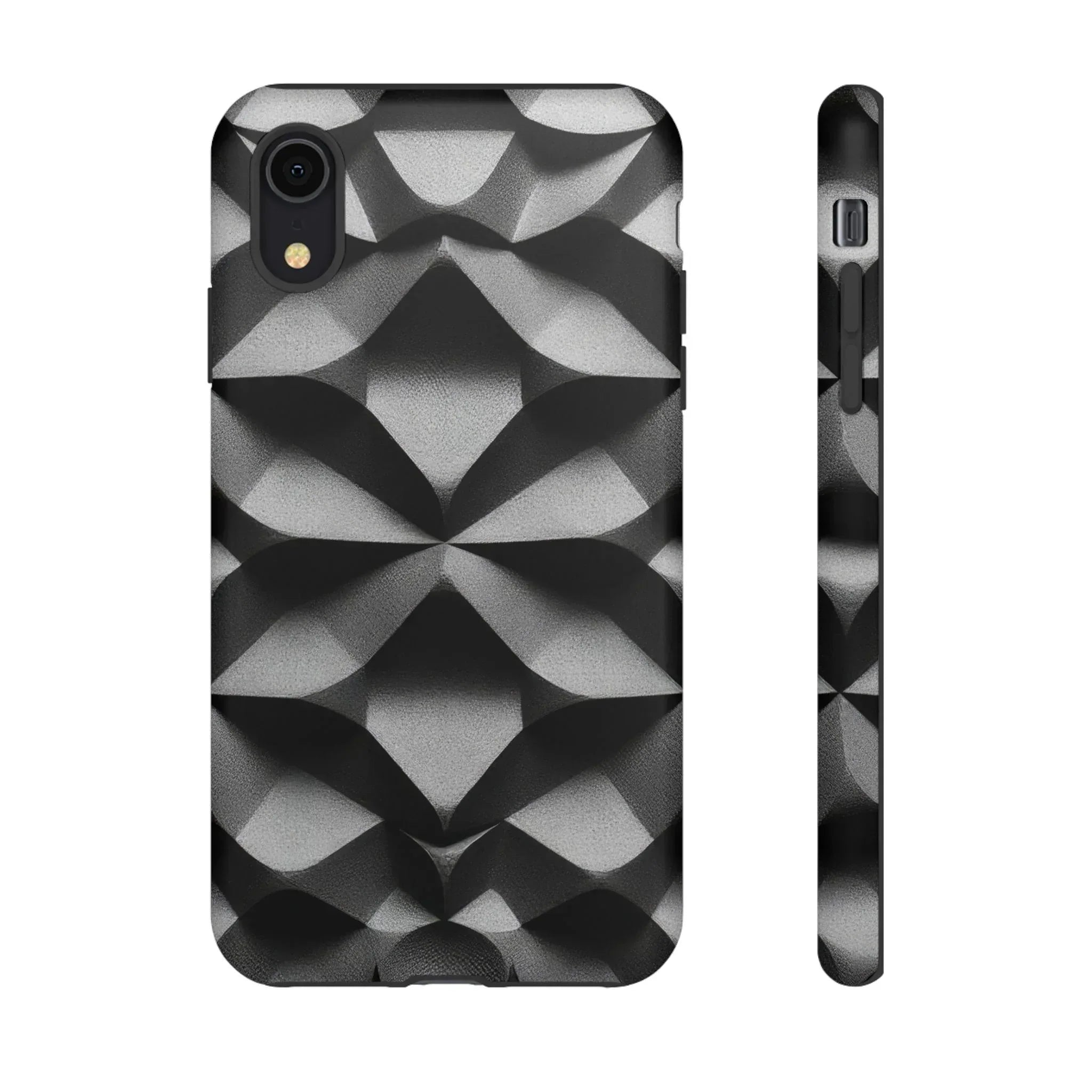 3D Geometric Phone Case for iPhone 8–17 - KARARMDESIGN