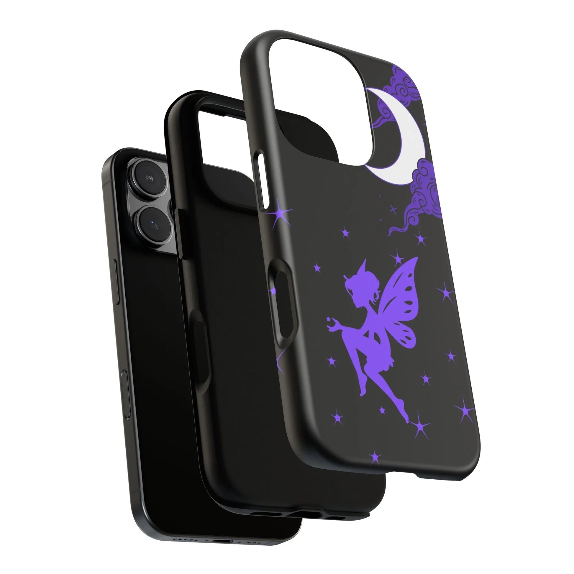 Moonlit Fairy Phone Case for iPhone 8-16 and Galaxy S10-S23 - KARARMDESIGN