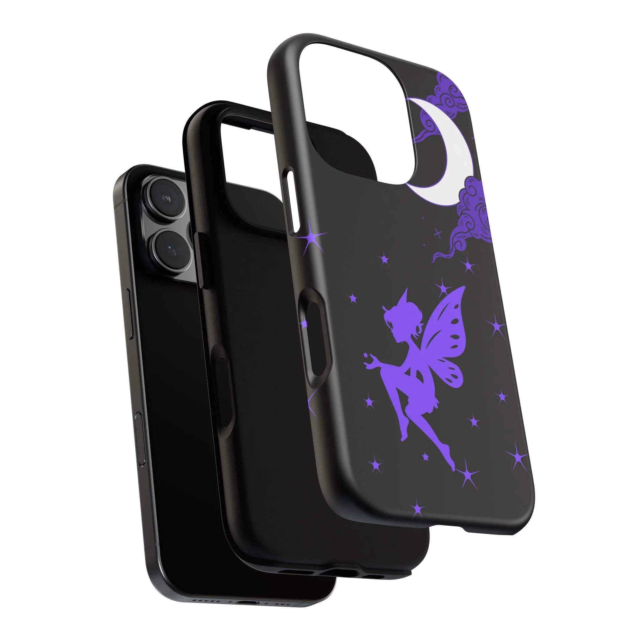 Moonlit Fairy Phone Case for iPhone 8-16 and Galaxy S10-S23 - KARARMDESIGN
