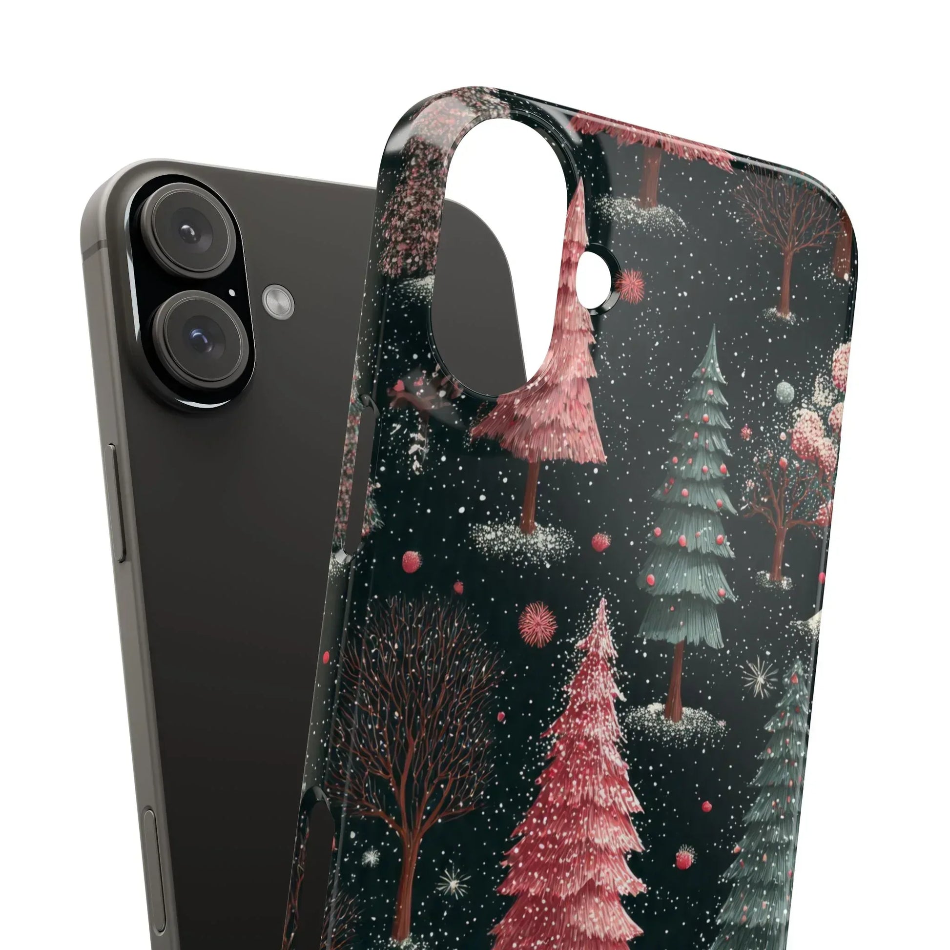 Winter Bloom Forest Phone Case for iPhone 11-17 and Galaxy S20-S25 - KARARMDESIGN
