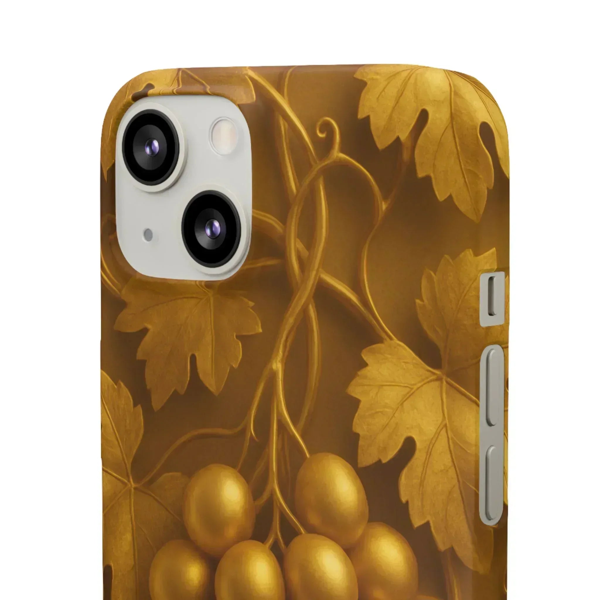 Golden Grapes Phone Case for iPhone 8–16 - KARARMDESIGN