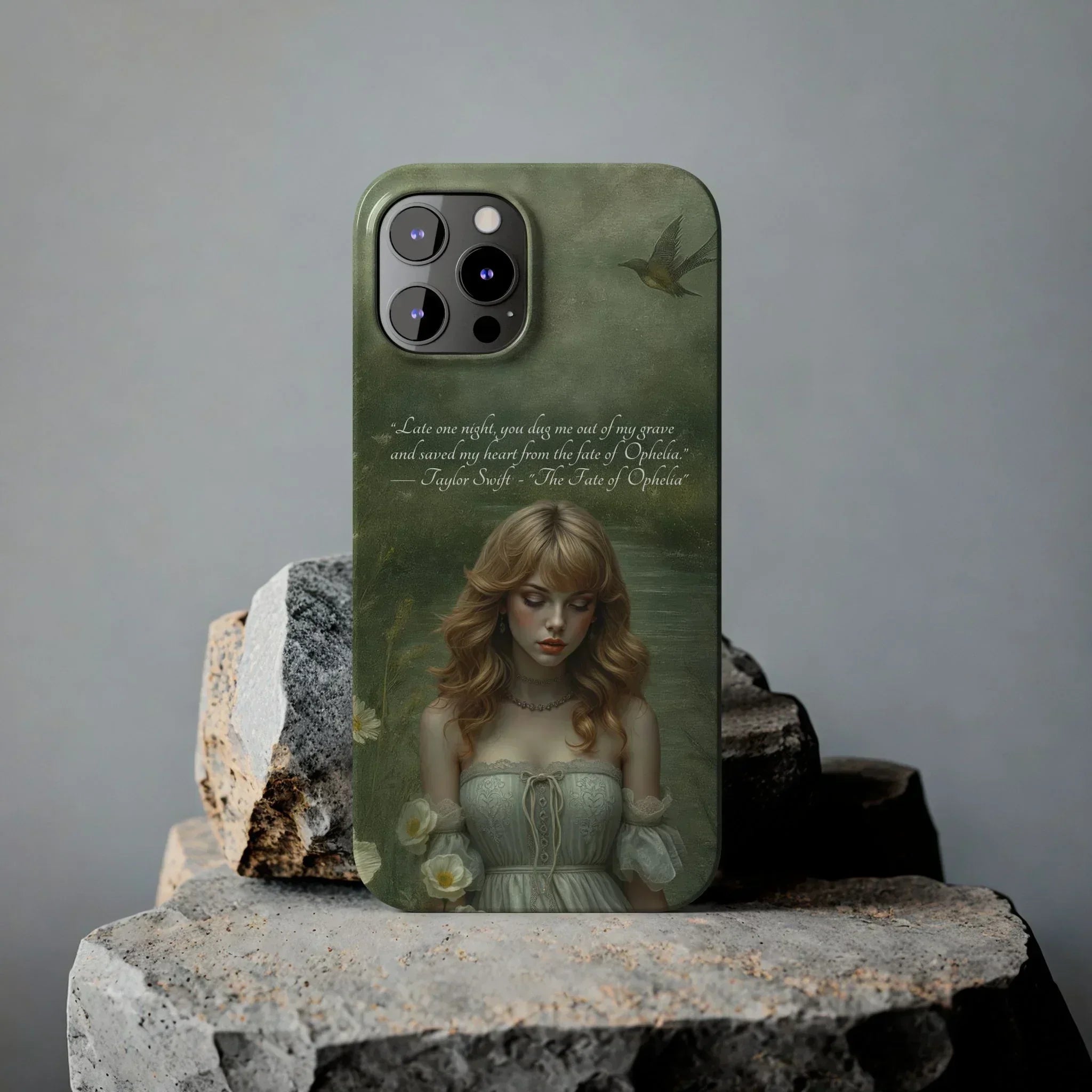 "Melancholic Ophelia" Phone Case for iPhone 11-17 Models - KARARMDESIGN