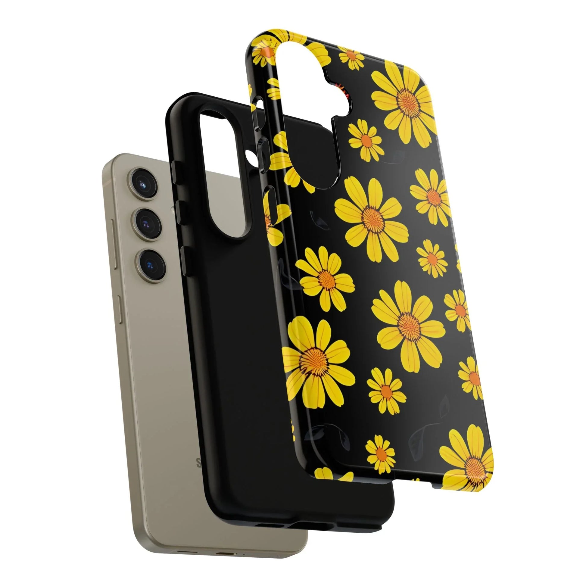 Elegant Floral Phone Case for Samsung Galaxy S20-S25 - KARARMDESIGN