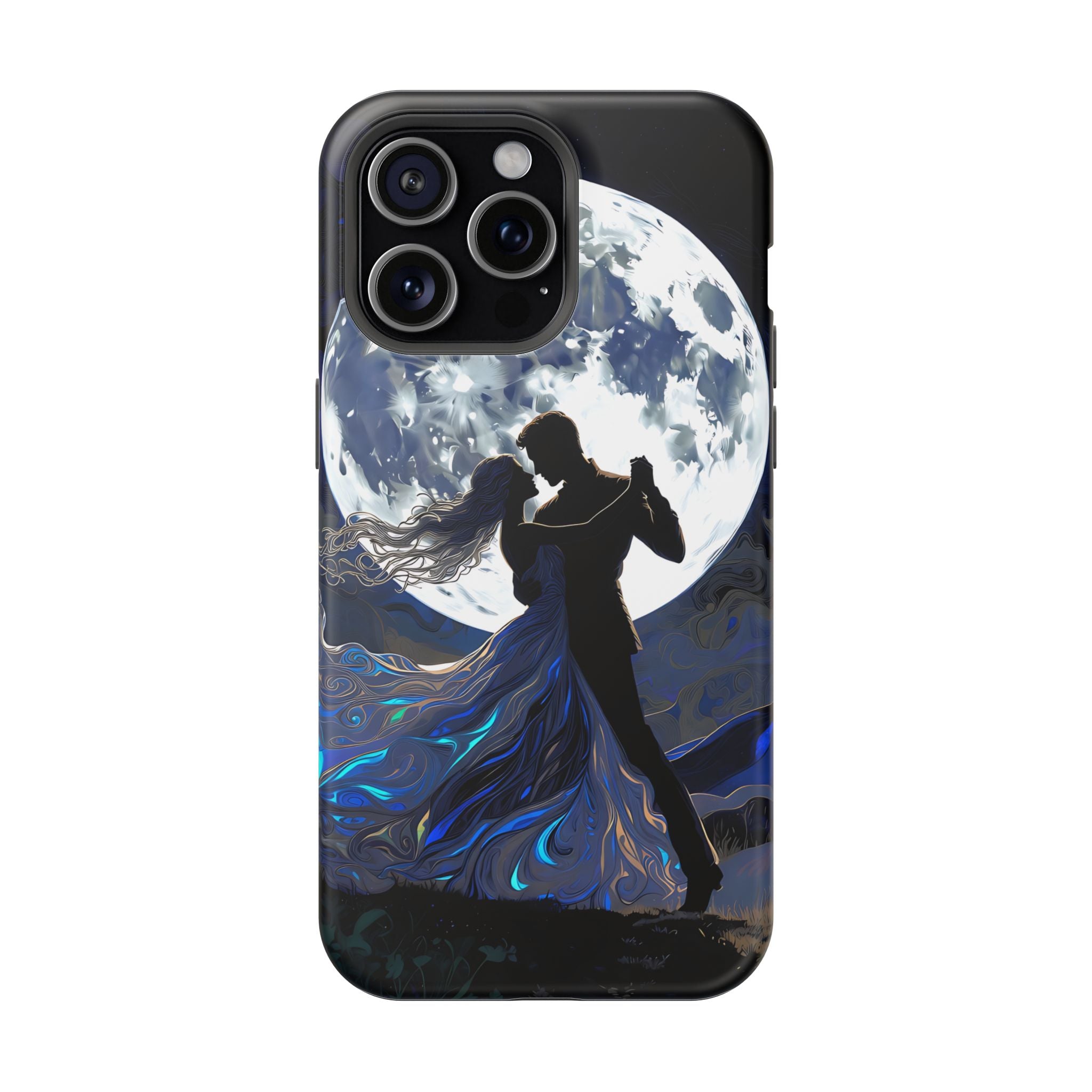 Romantic Moonlight Dance Magnetic Phone Case – iPhone 15–17 & Samsung Galaxy S26