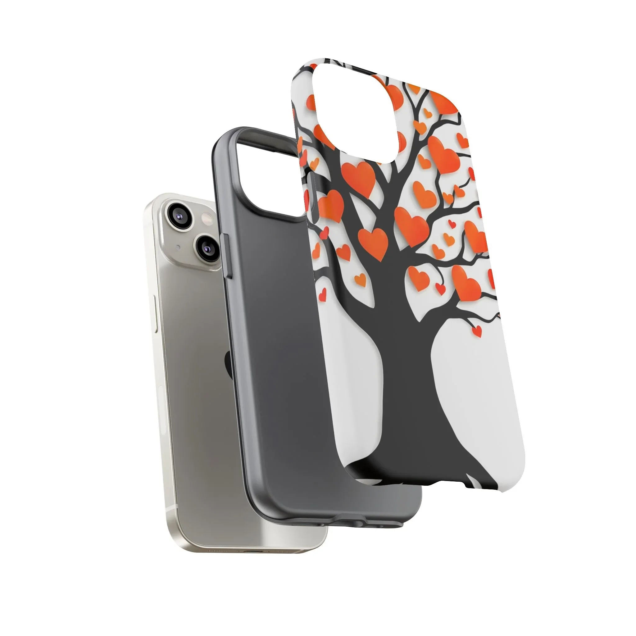 Heart Design Phone Case for iPhone 11–17 and Galaxy S20–S25 - KARARMDESIGN