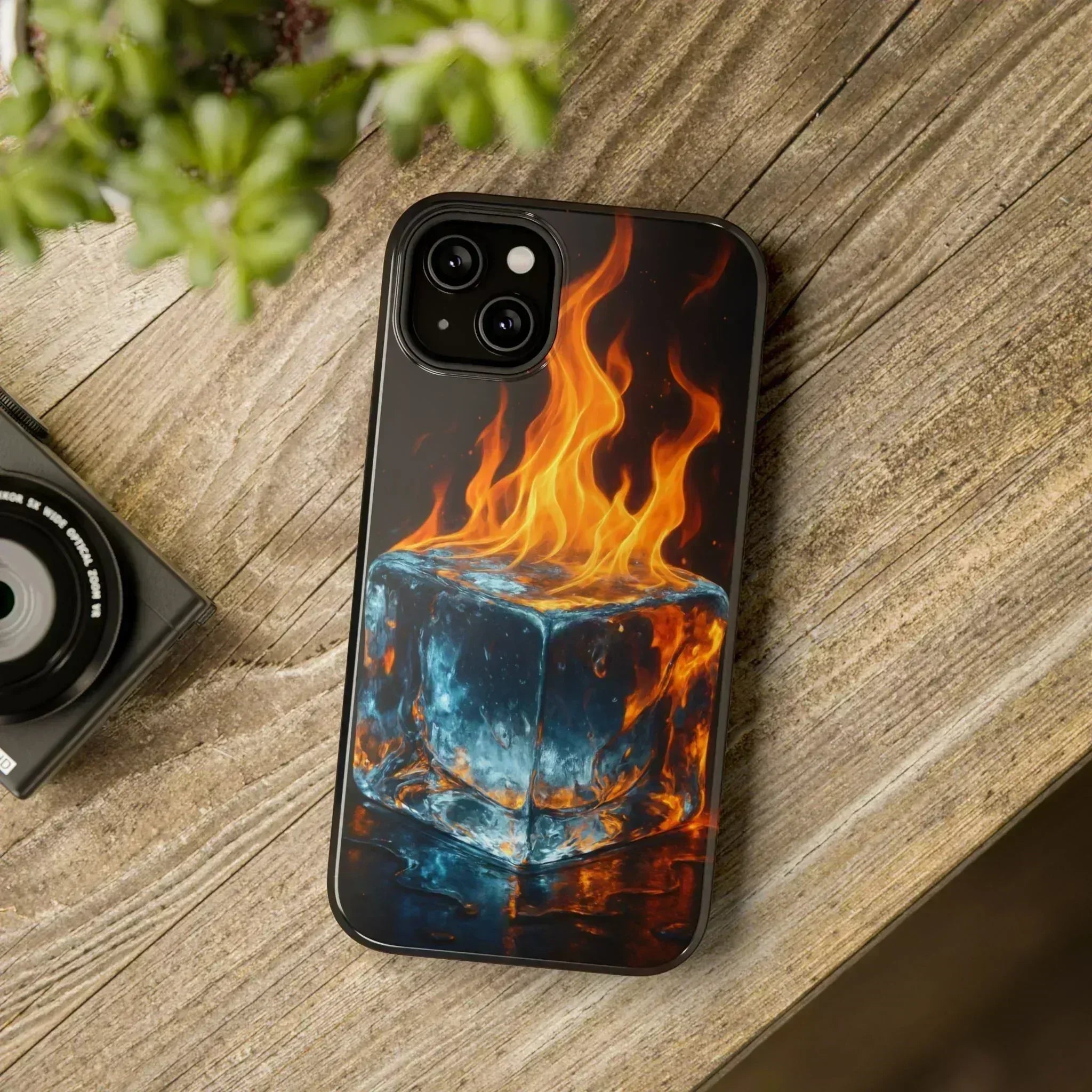 Flame Ice Phone Case for iPhone 12-16 and Galaxy S21-S22 - KARARMDESIGN
