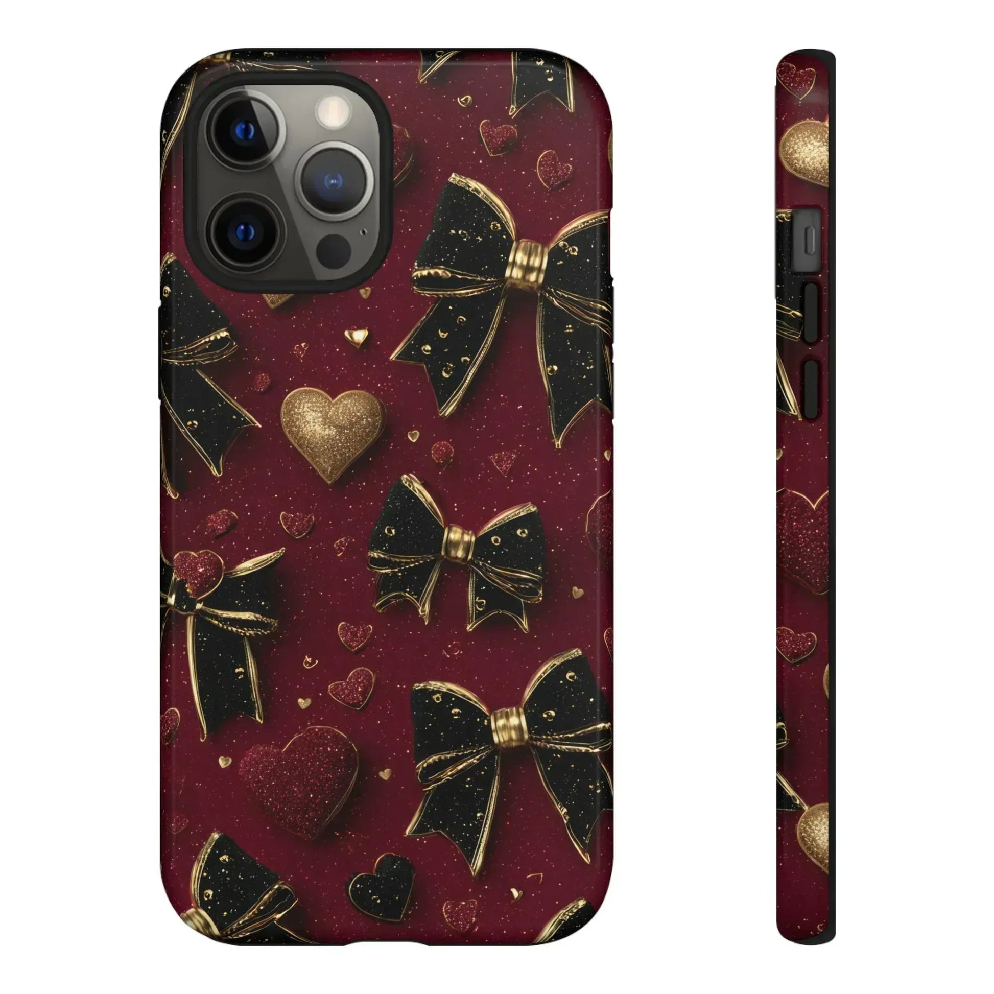 Velvet Valentine Charm Phone Case for iPhone 11-17 and Galaxy S10-S25 - KARARMDESIGN
