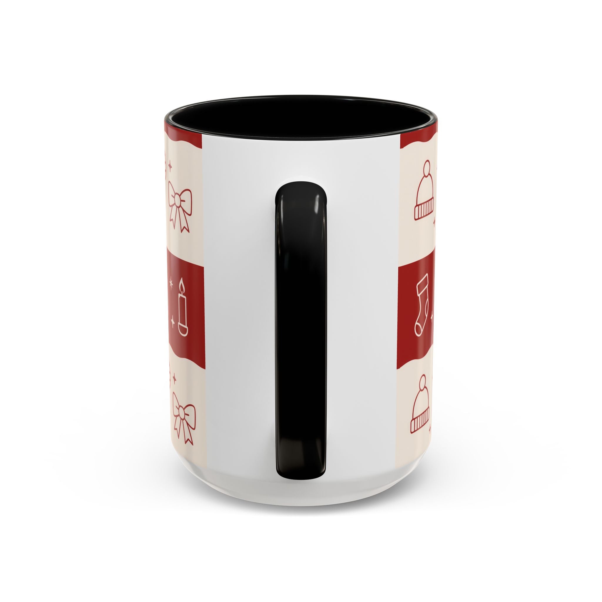 Holiday Cheer Icons Mug - Accent Coffee Mug (11, 15oz)