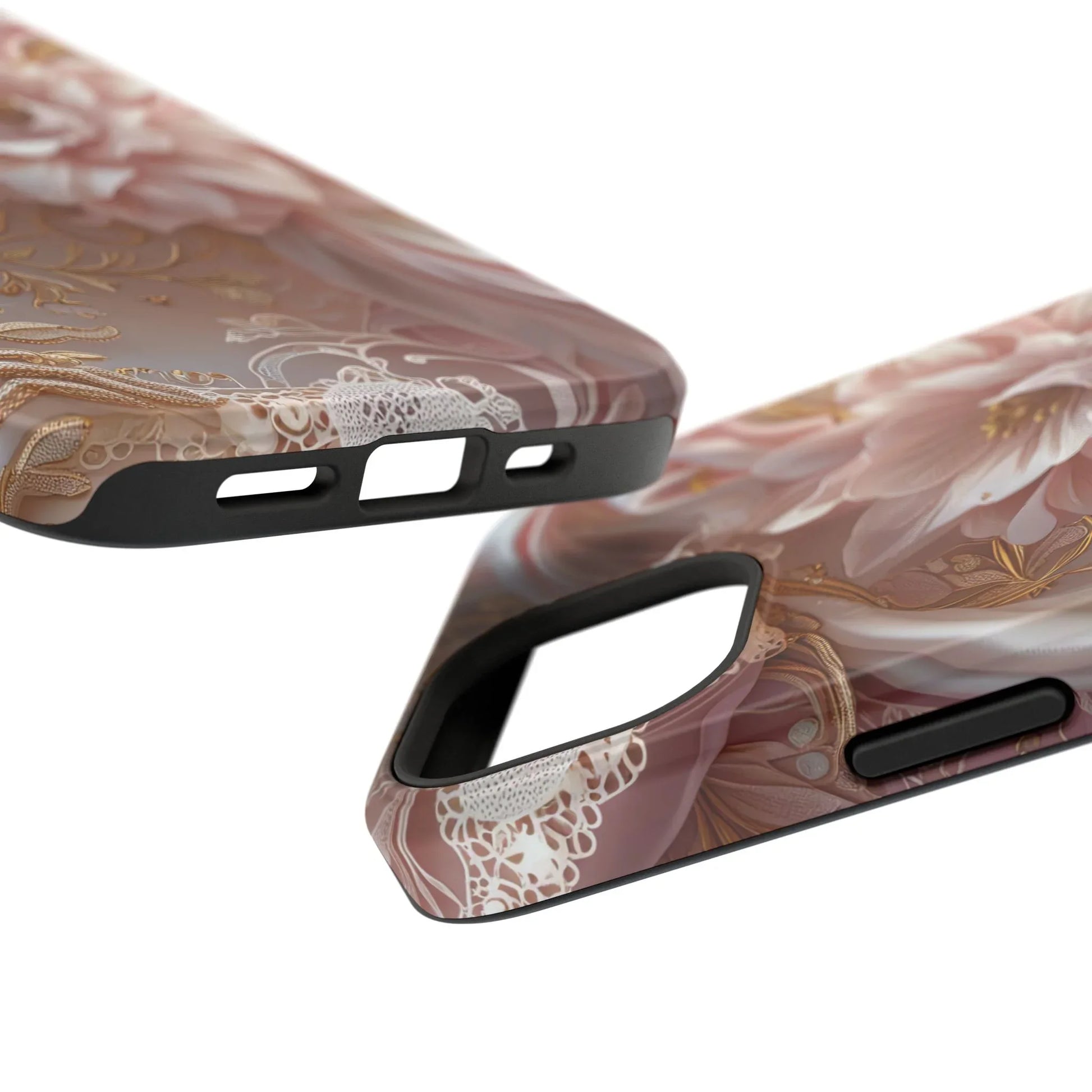 Elegant Floral Phone Case for iPhone 11-17 and Samsung Galaxy S21-S22 - KARARMDESIGN