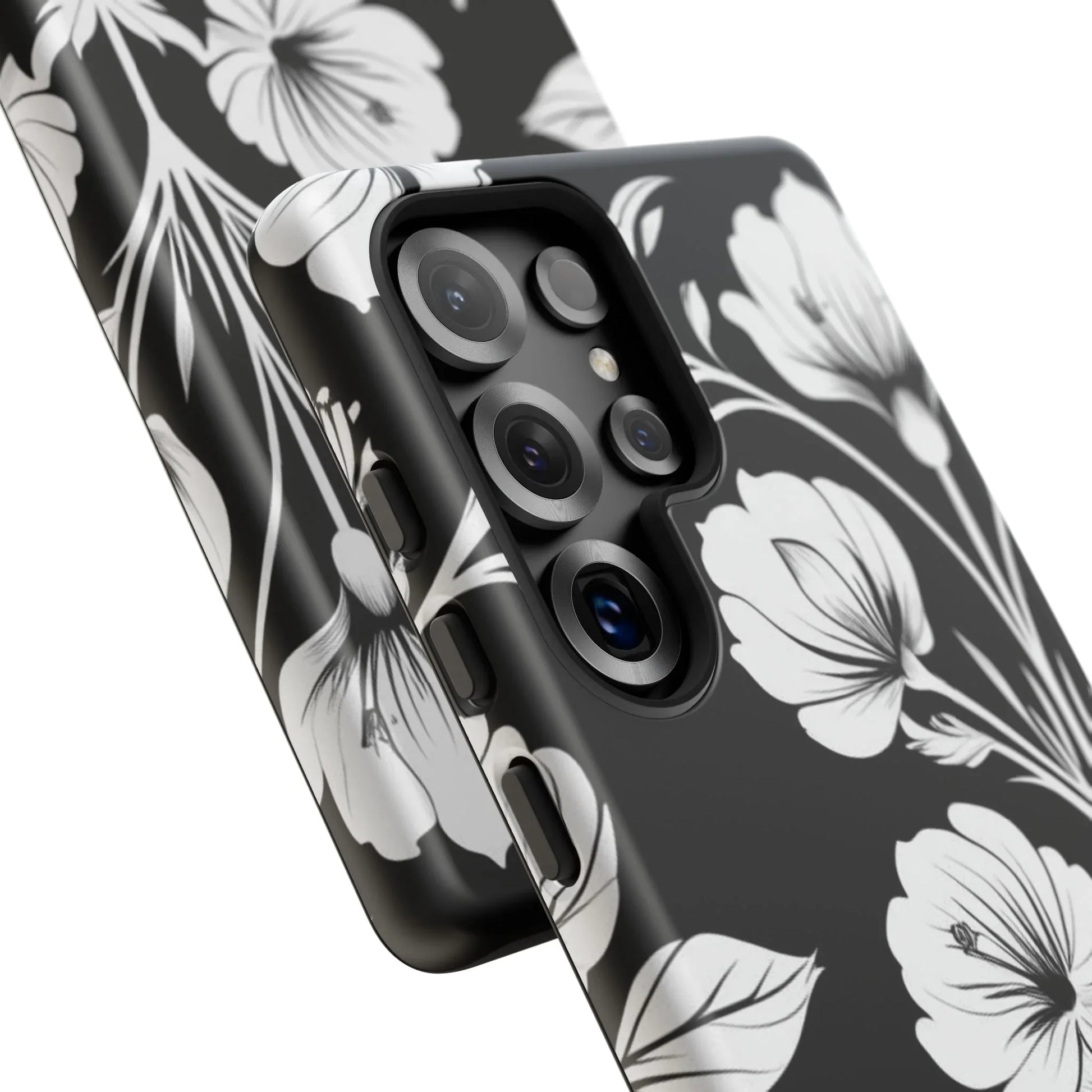 Elegant Floral Phone Case for Galaxy S20-S25 - KARARMDESIGN