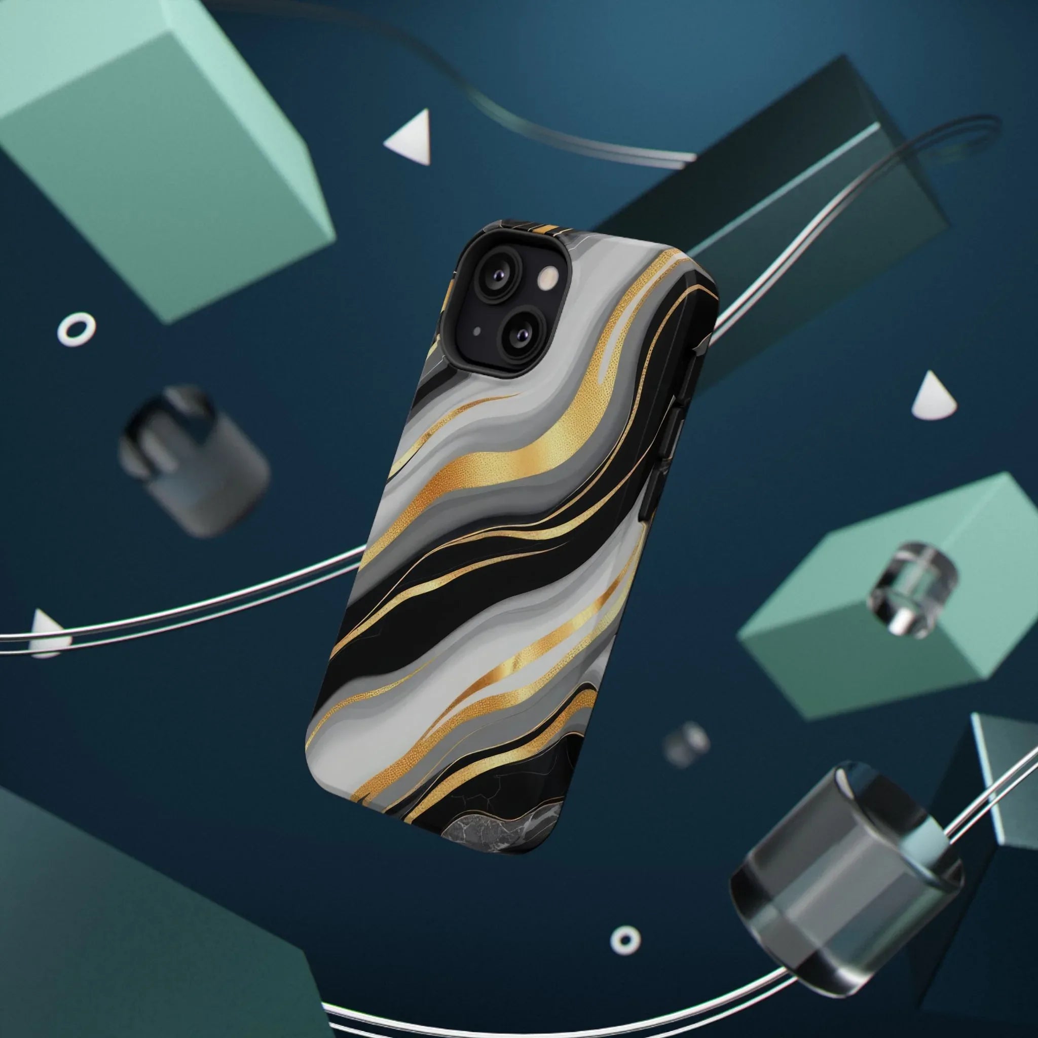Modern Marble Flow Phone Case for iPhone 11-17 - KARARMDESIGN