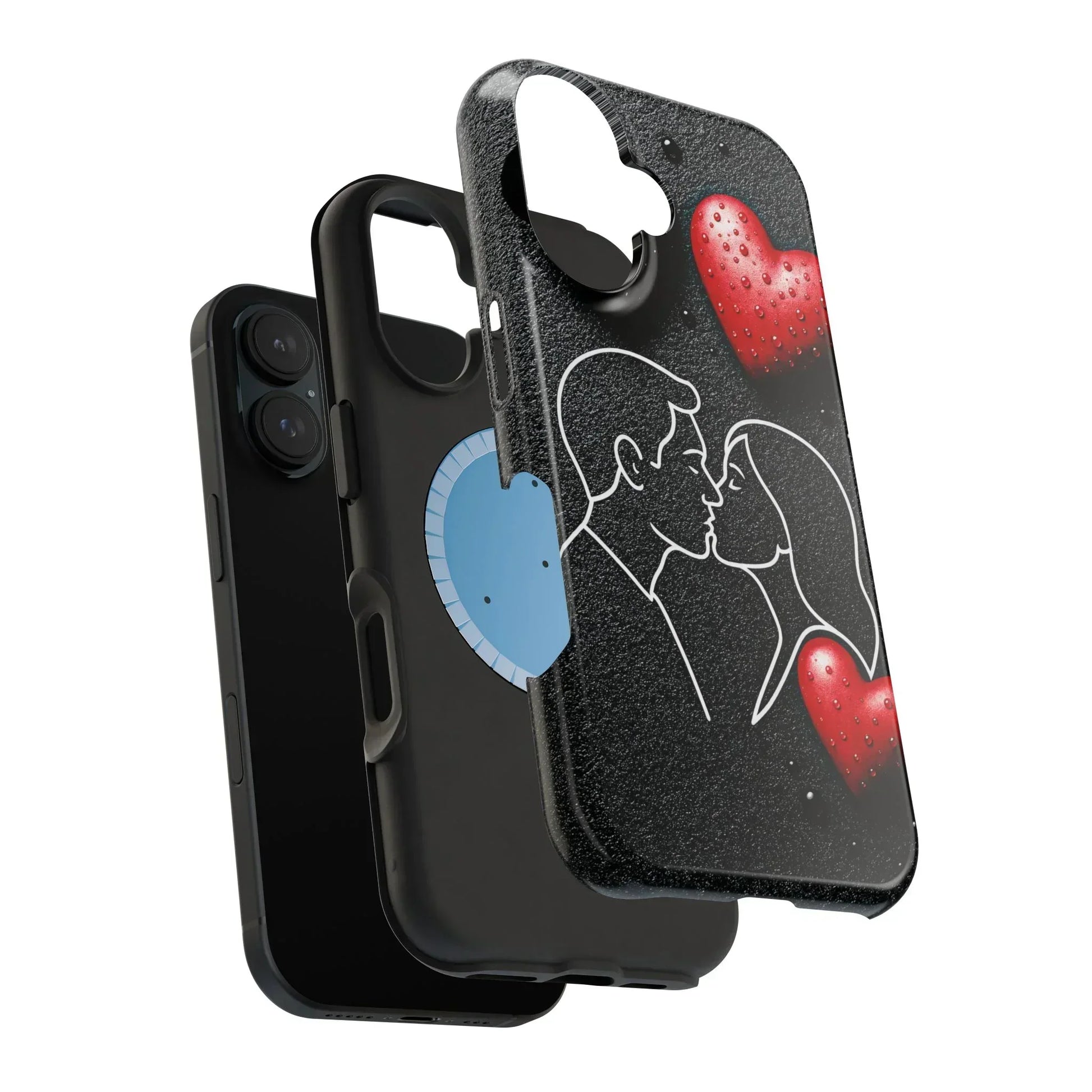 Midnight Kiss Phone Case for iPhone 13-16 Models - KarArmDesign