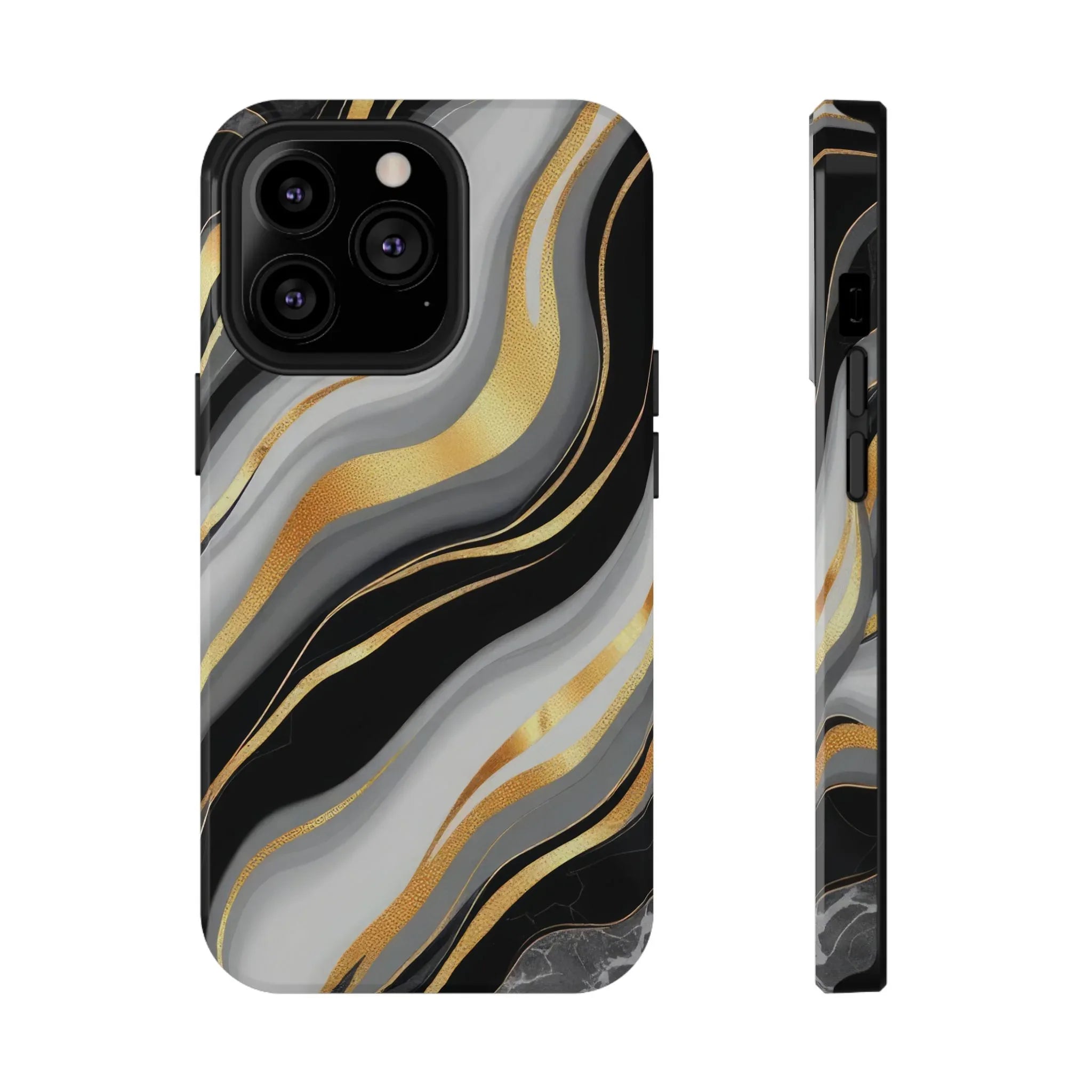 Modern Marble Flow Phone Case for iPhone 11-17 - KARARMDESIGN