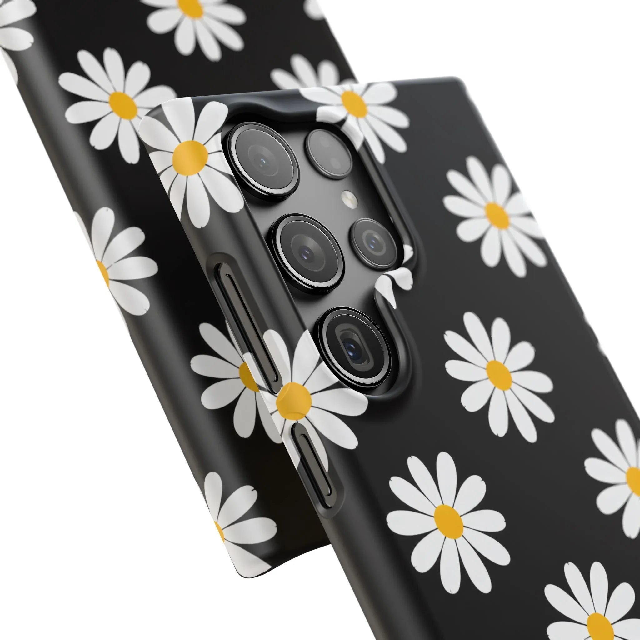 Daisy Charm Phone Case for iPhone 11-17 and Galaxy S20-S25 - KARARMDESIGN