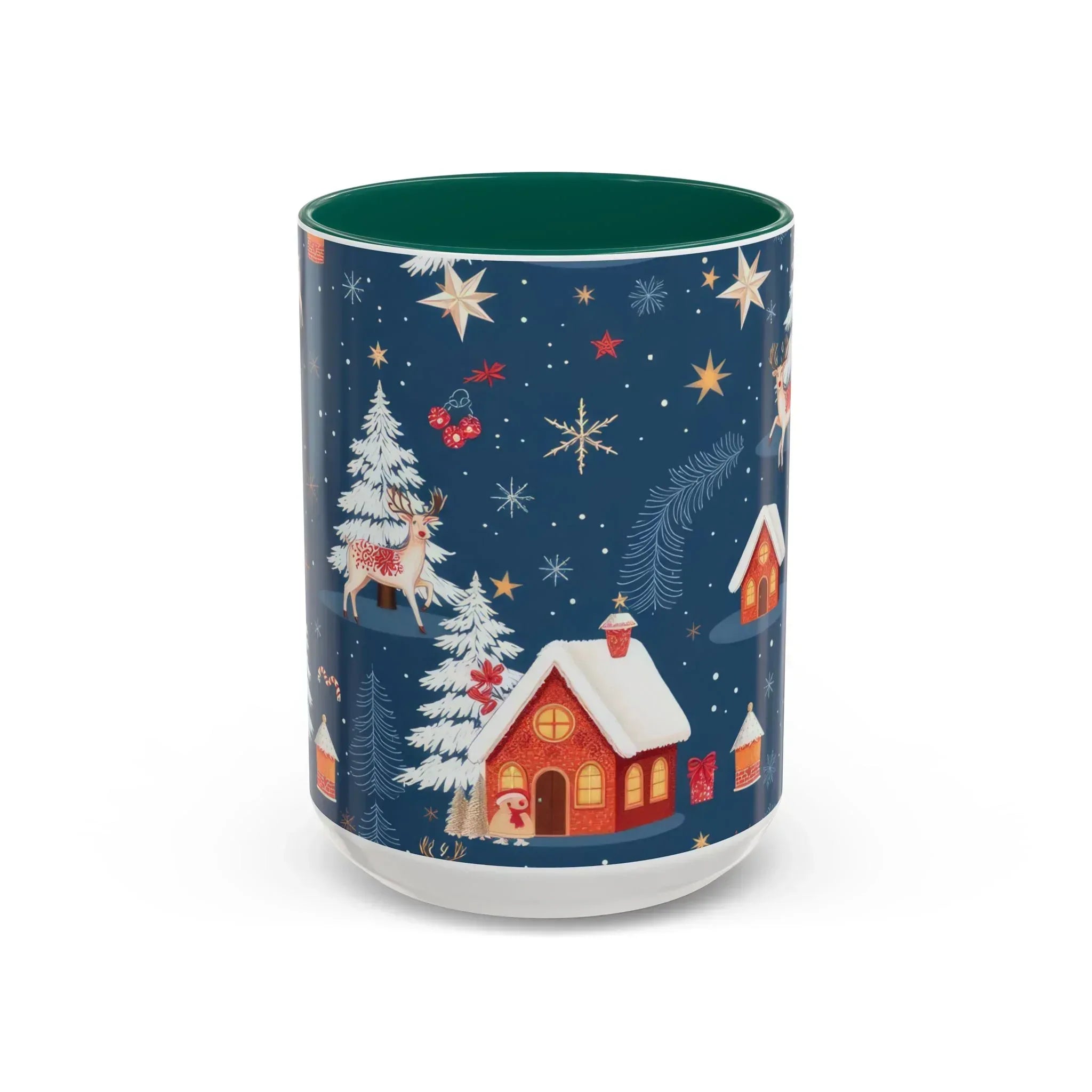 Dark Blue Christmas Mug - Colorful Mugs (11oz, 15oz) - KARARMDESIGN