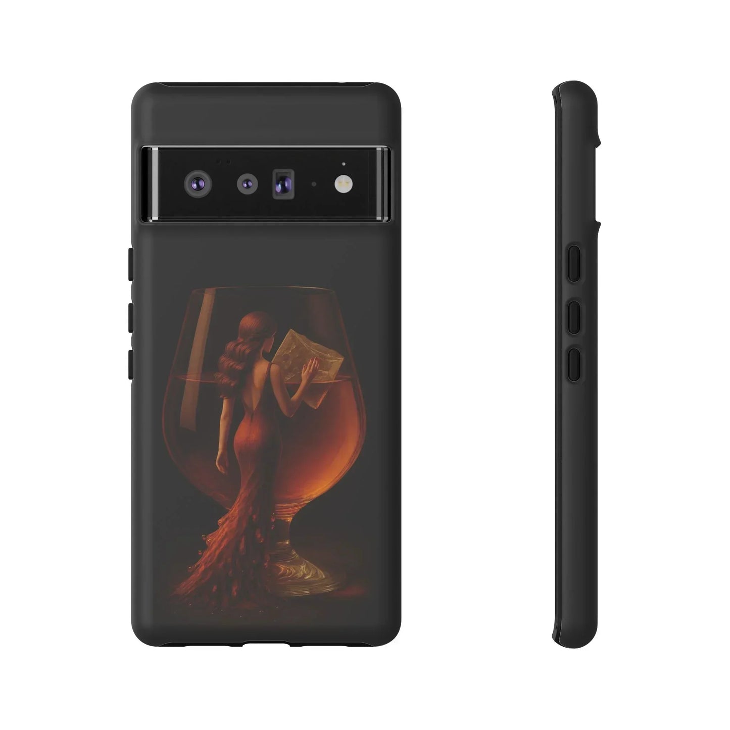 Elegant Midnight Lady Phone Case for iPhone 8-16 and Google Pixel up to 9 Models - KarArmDesign