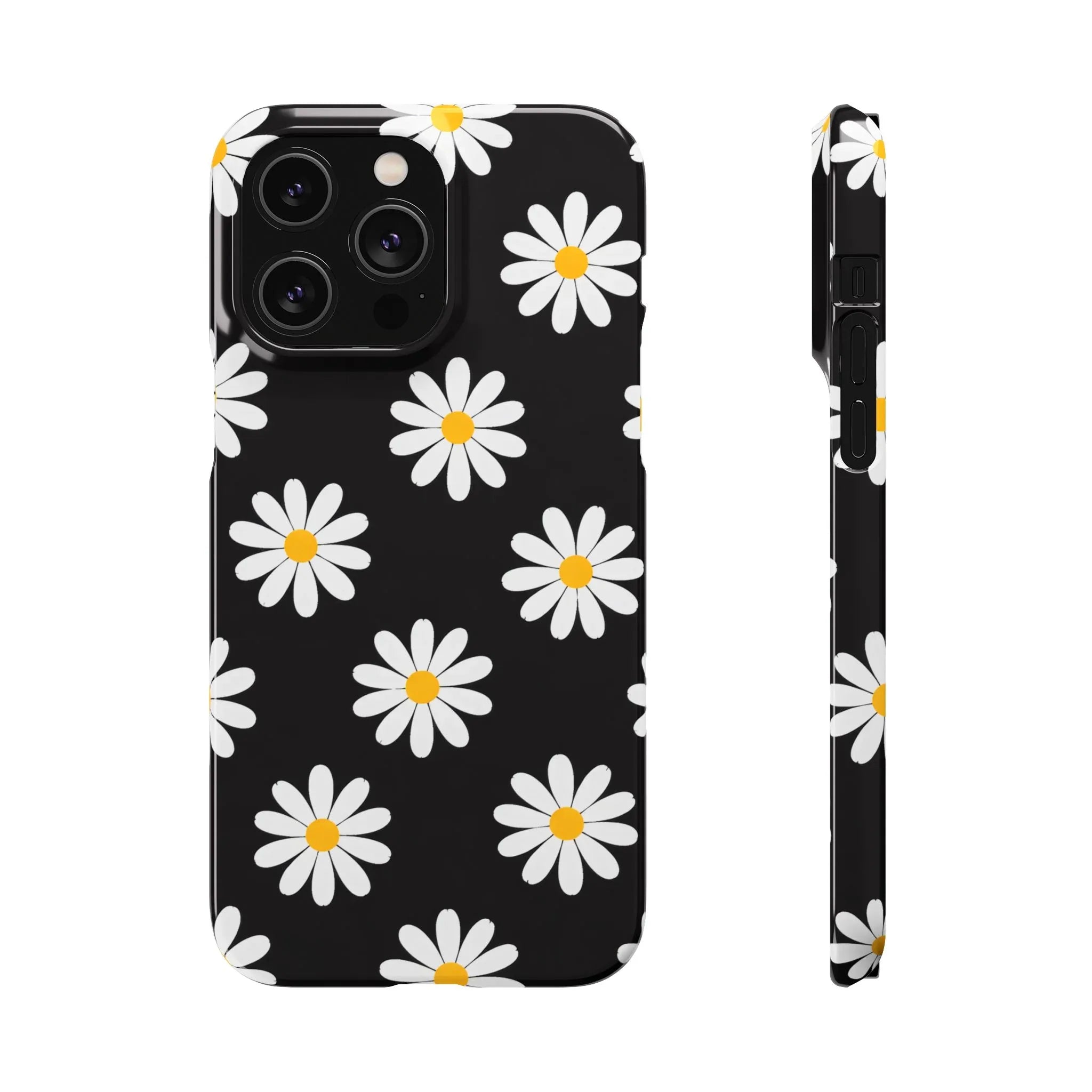 Daisy Charm Phone Case for iPhone 11-17 and Galaxy S20-S25 - KARARMDESIGN