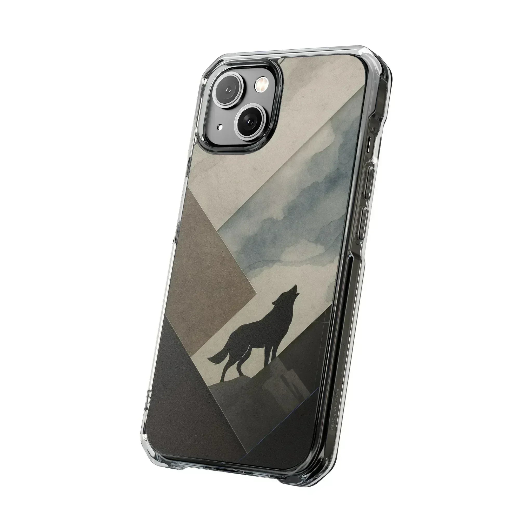 Wolf Silhouette Phone Case for iPhone 14-16 - KARARMDESIGN