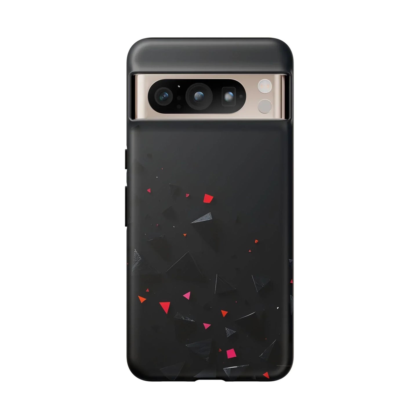 Black and Red Neon Phone Case for iPhone 8-16 and Pixel up to 9 Models - KarArmDesign
