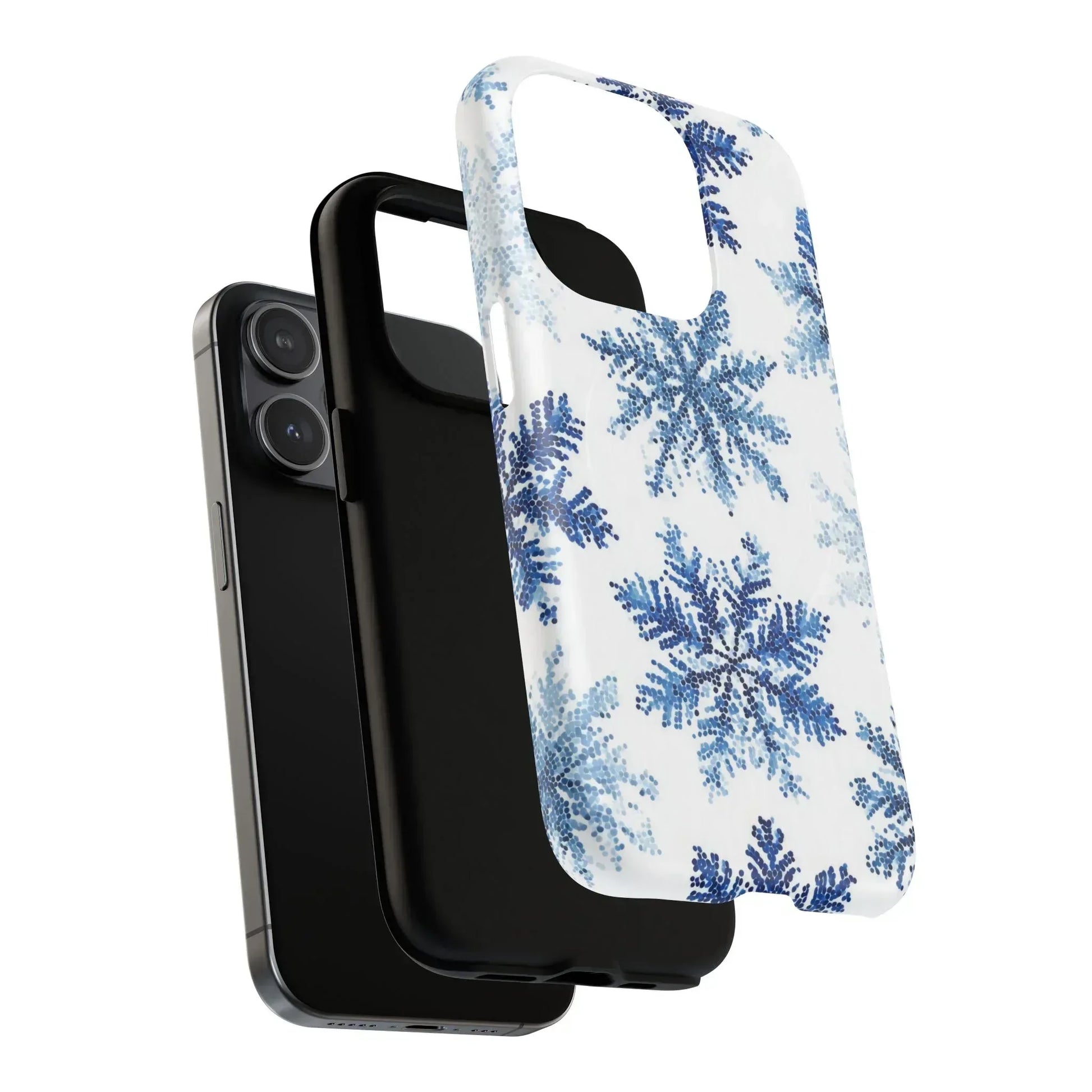 Snowflake Elegance Phone Case for iPhone 13-17 - KARARMDESIGN