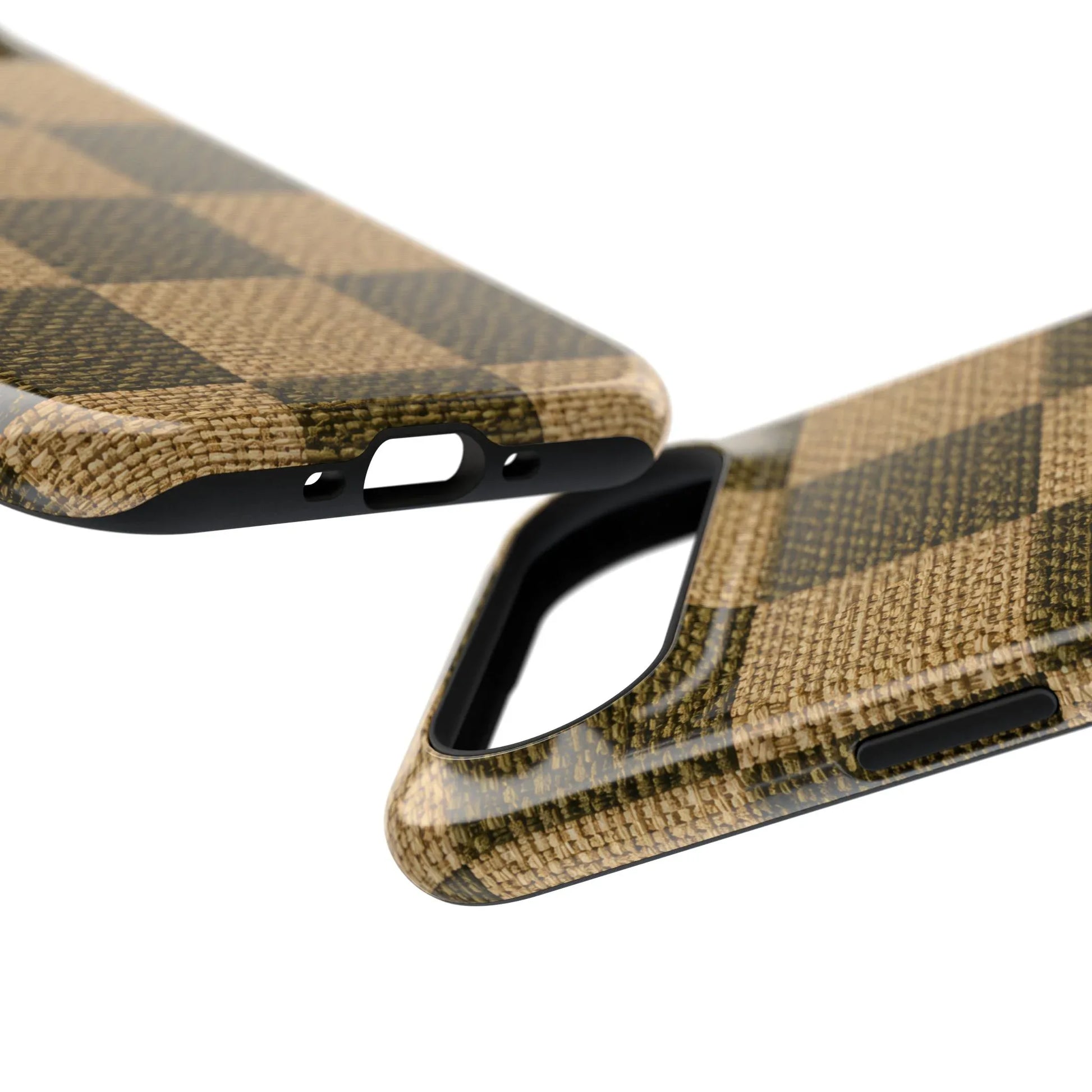 Rustic Woven Phone Case for iPhone 11-17 and Galaxy S21-S22 - KARARMDESIGN