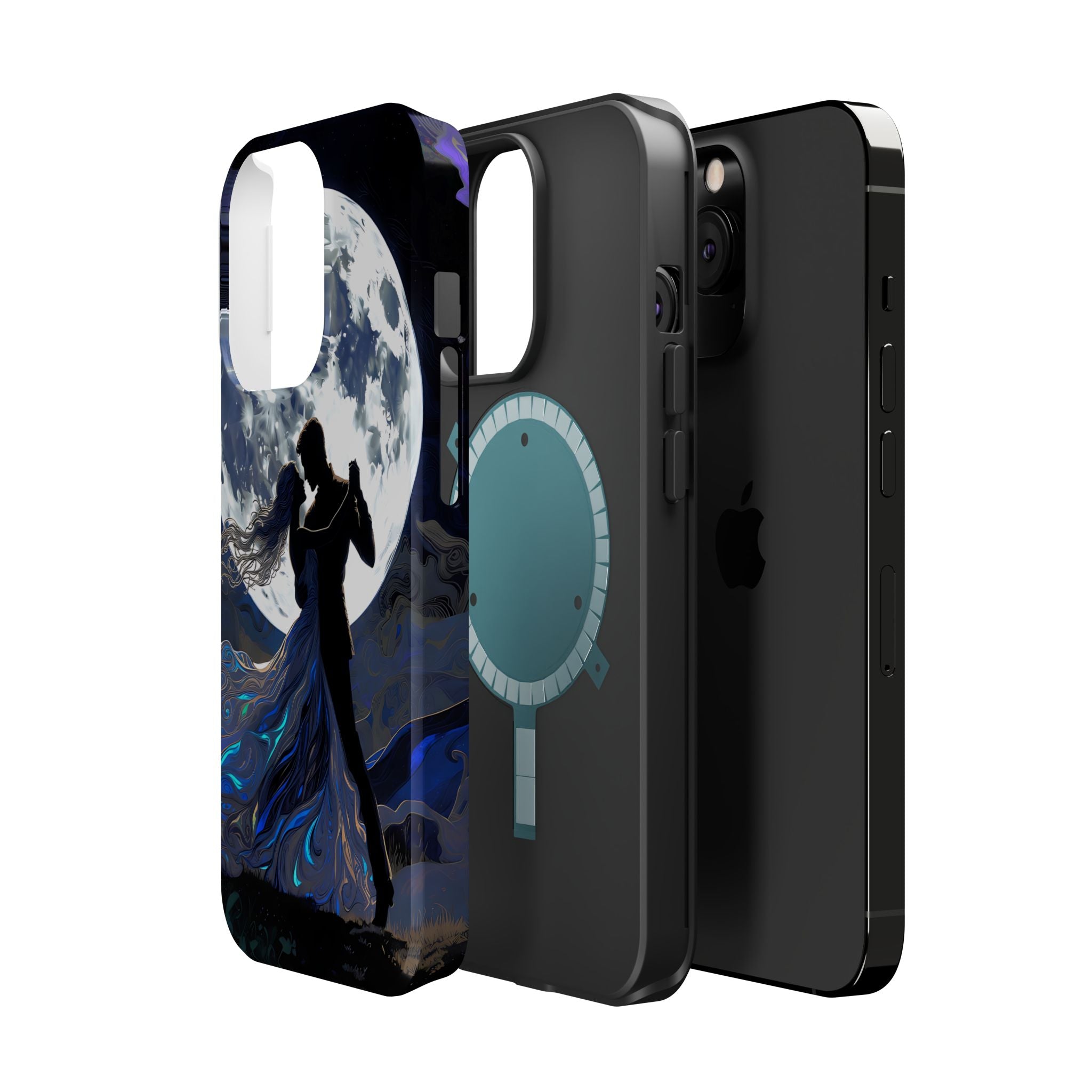 Romantic Moonlight Dance Magnetic Phone Case – iPhone 15–17 & Samsung Galaxy S26
