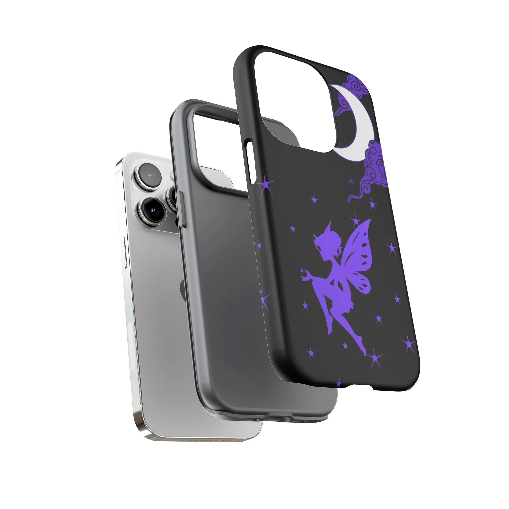 Moonlit Fairy Phone Case for iPhone 8-16 and Galaxy S10-S23 - KARARMDESIGN
