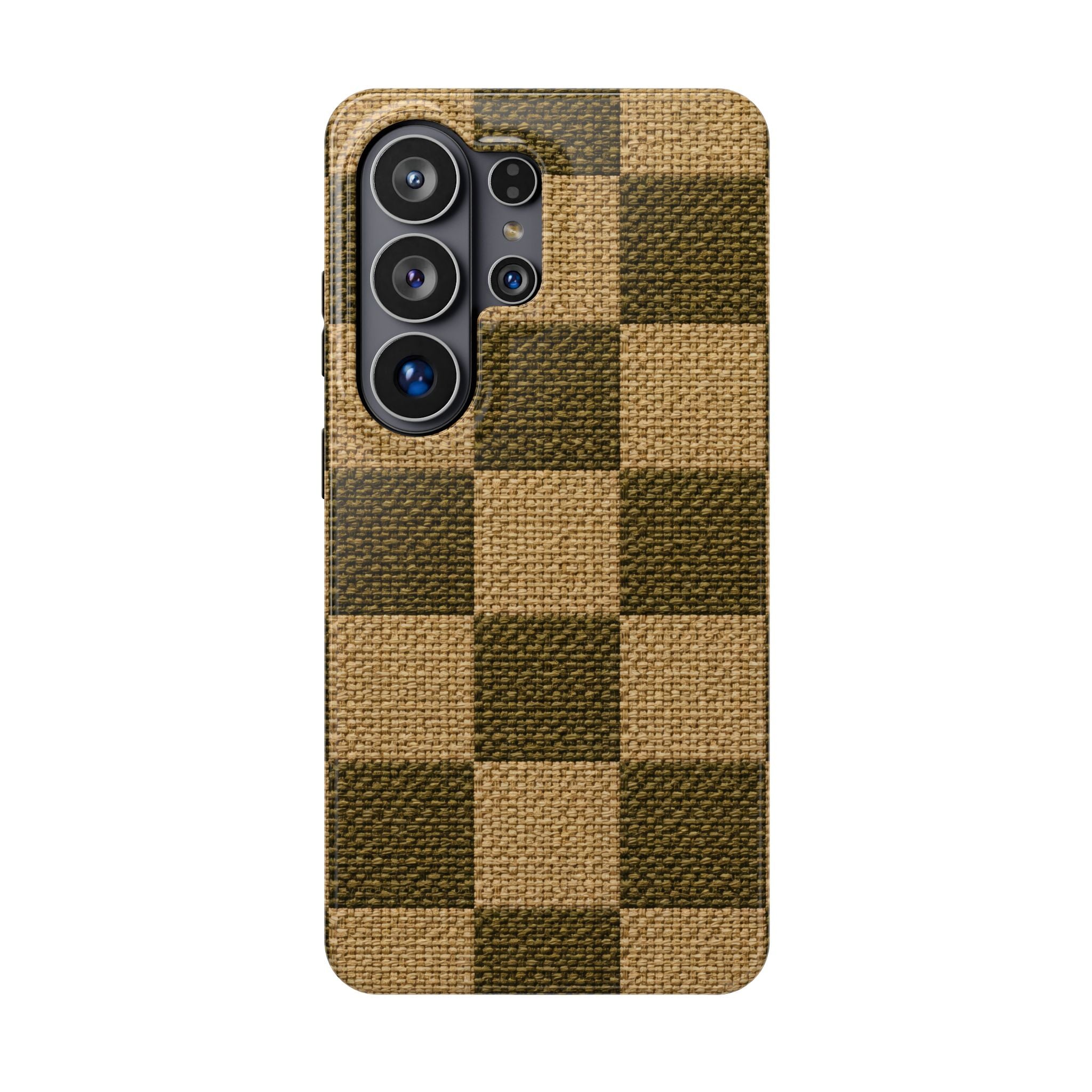 Rustic Woven Phone Case for iPhone 11-17 and Galaxy S22-S26