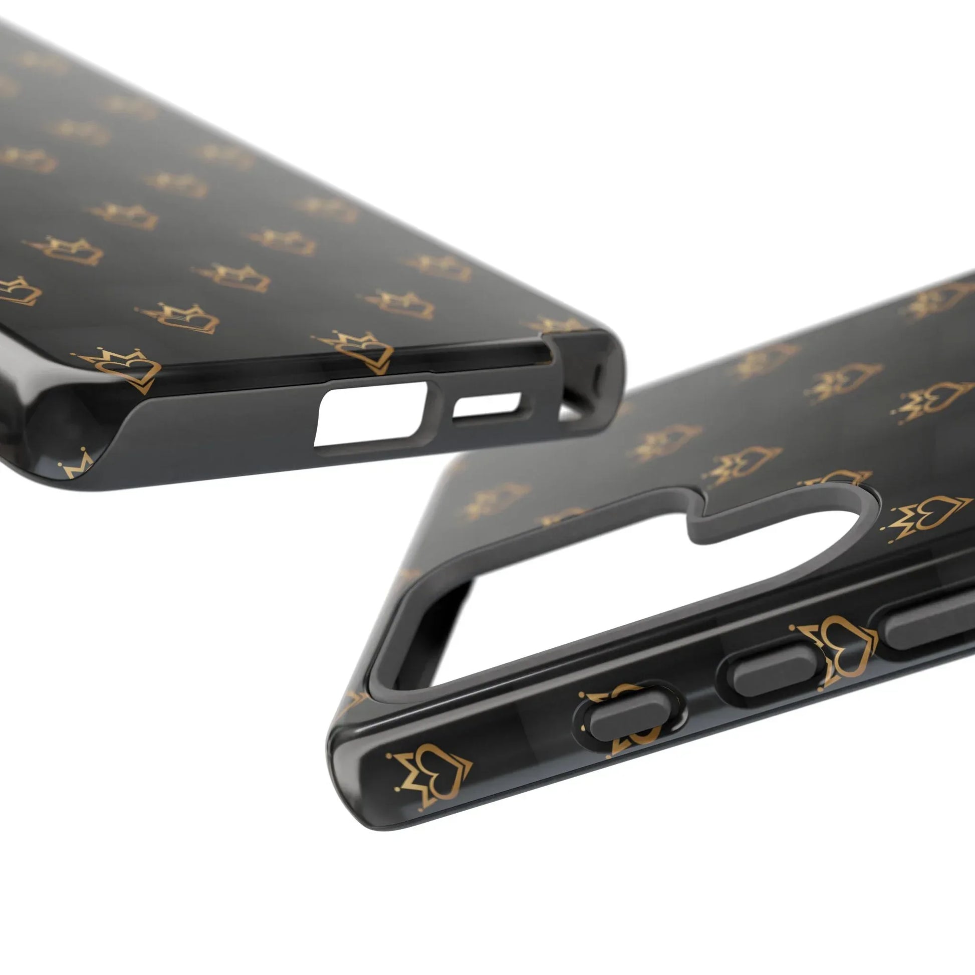 Crowned Heart Doodle Phone Case for iPhone 11-17 & Galaxy S10-S25 - KARARMDESIGN