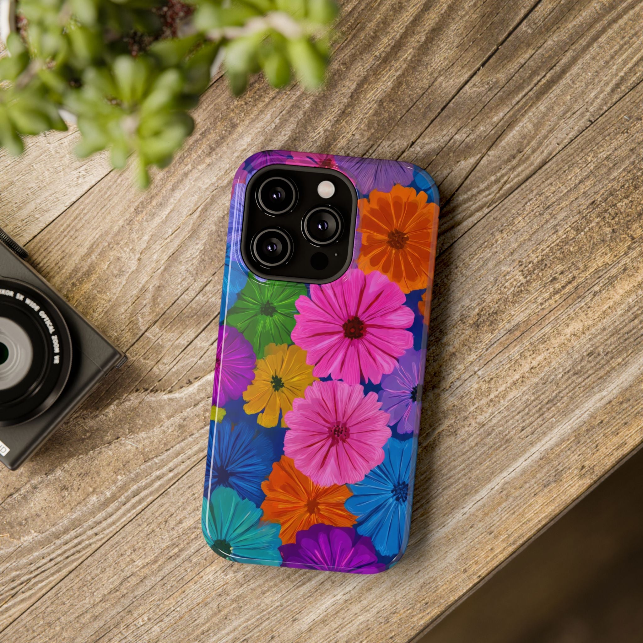 Bloom Pattern Phone Case for iPhone 11-17 and Galaxy S21-S22 Models - KARARMDESIGN