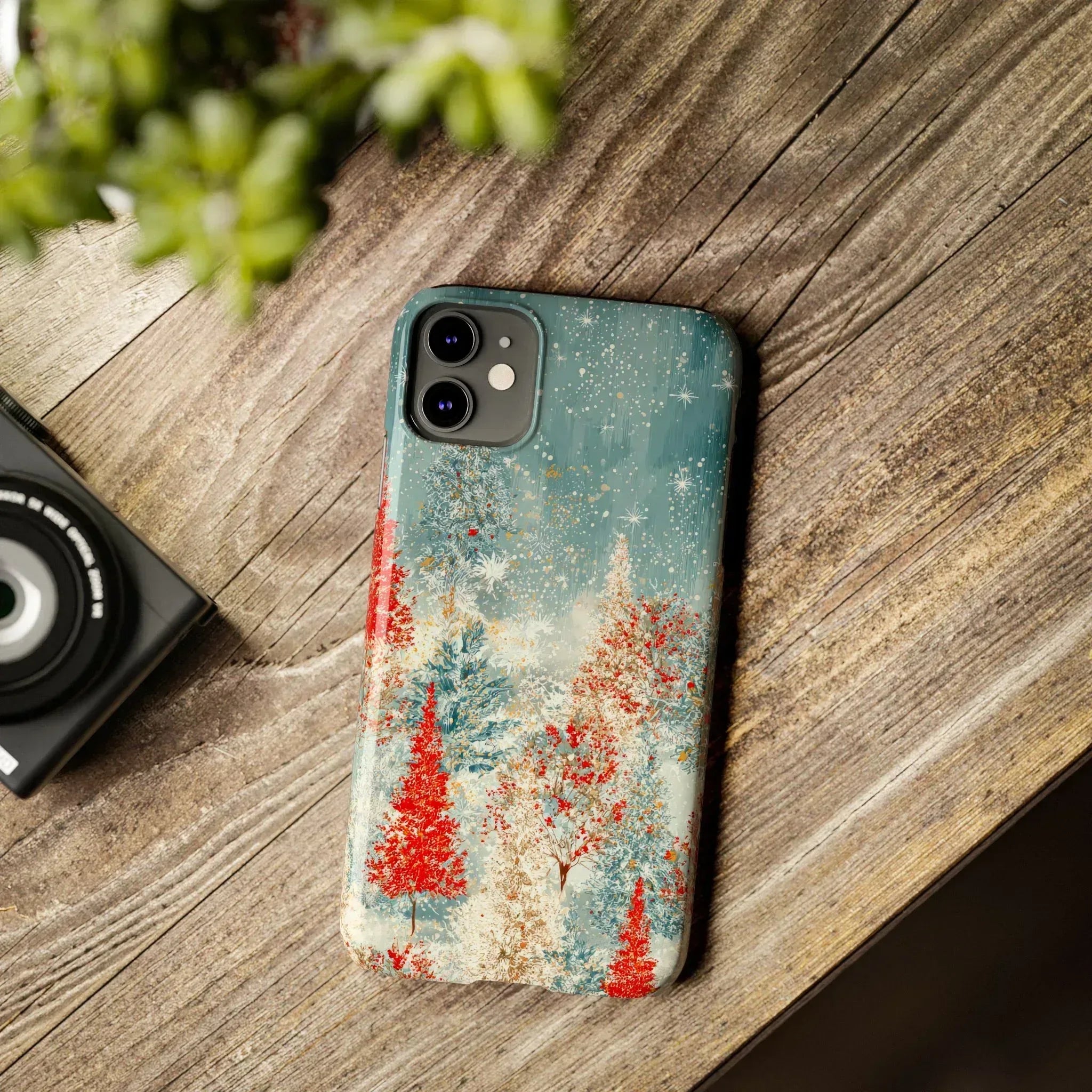 Snowy Forest Phone Case for iPhone 11-17 - KARARMDESIGN