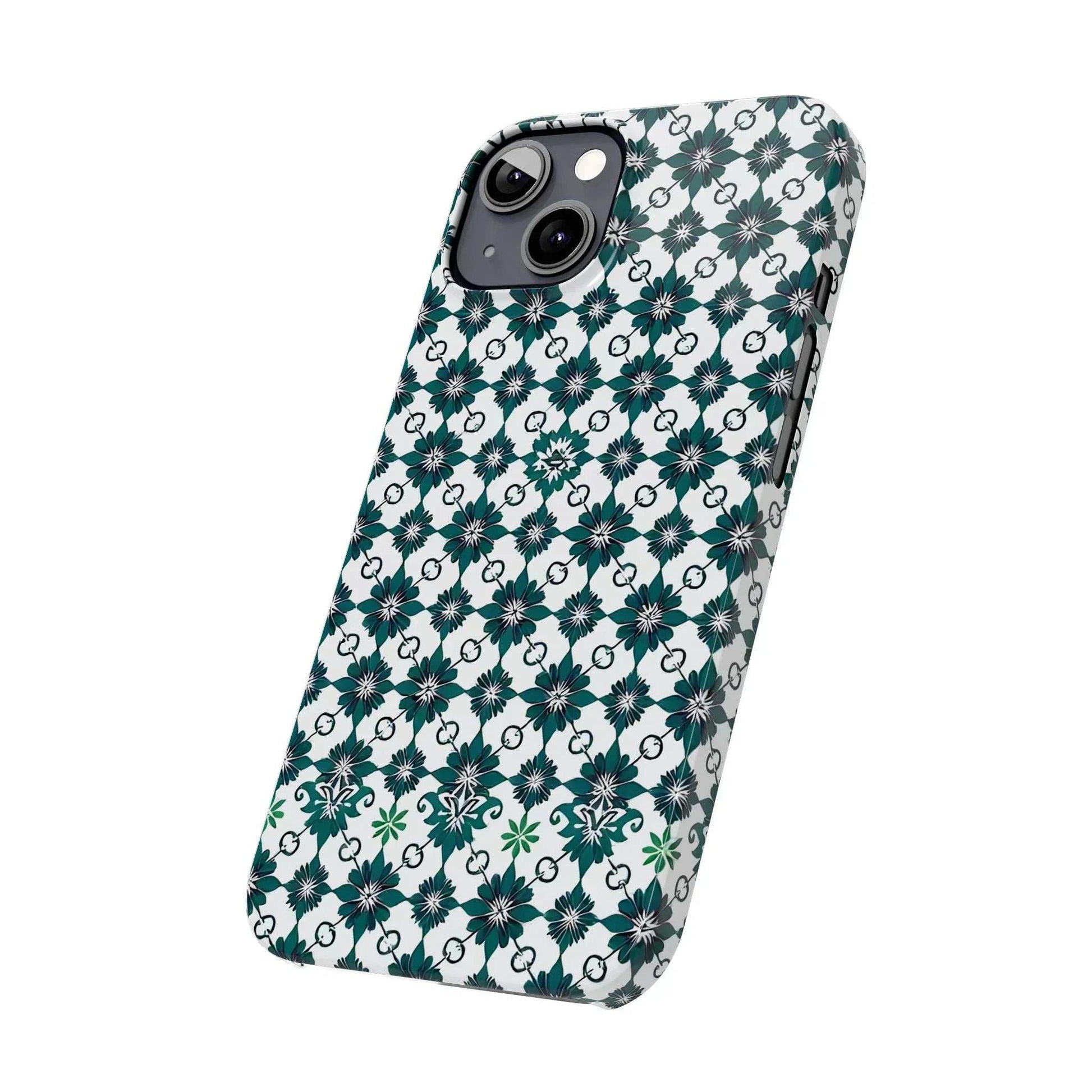 Elegant Geometric Pattern Phone Case for iPhone 11-17 - KARARMDESIGN