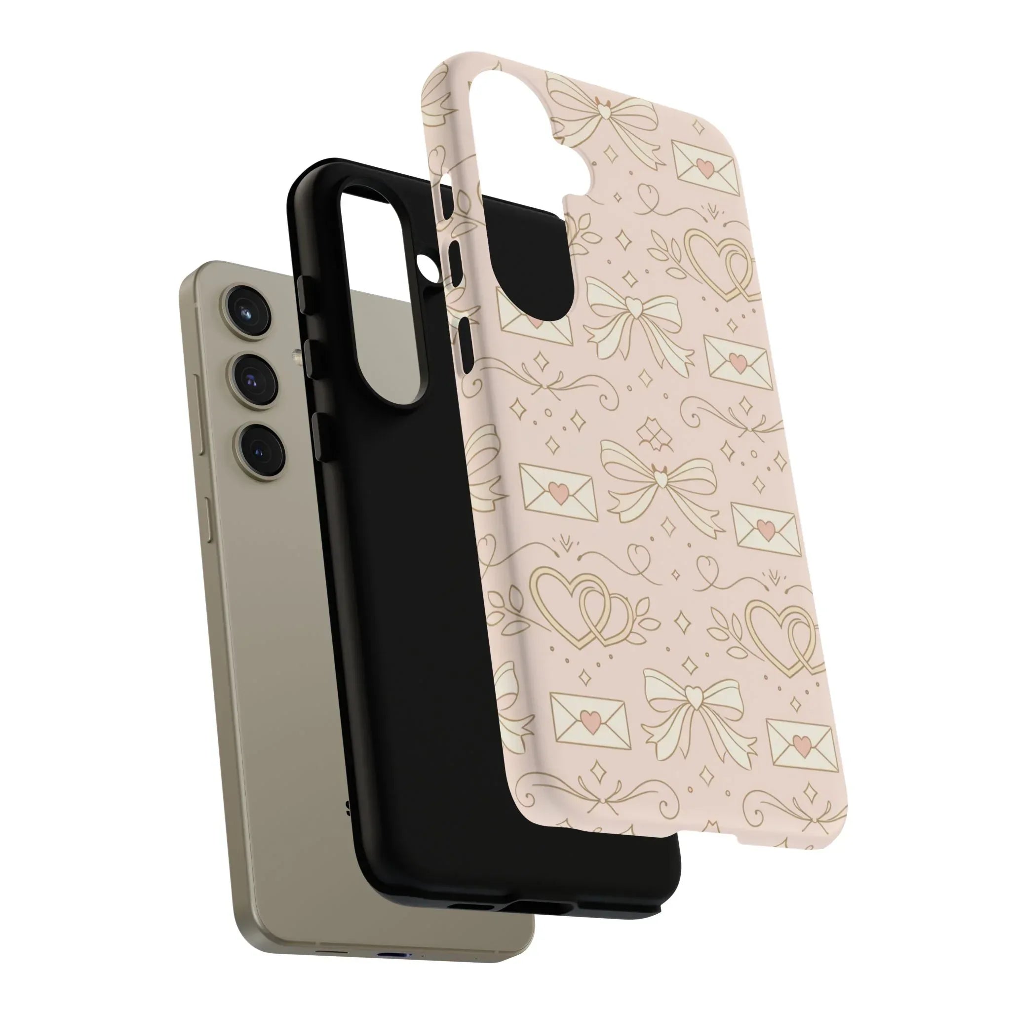 Sweet Romance Tough Phone Case for iPhone 11–17 & Galaxy S10–S25 - KARARMDESIGN