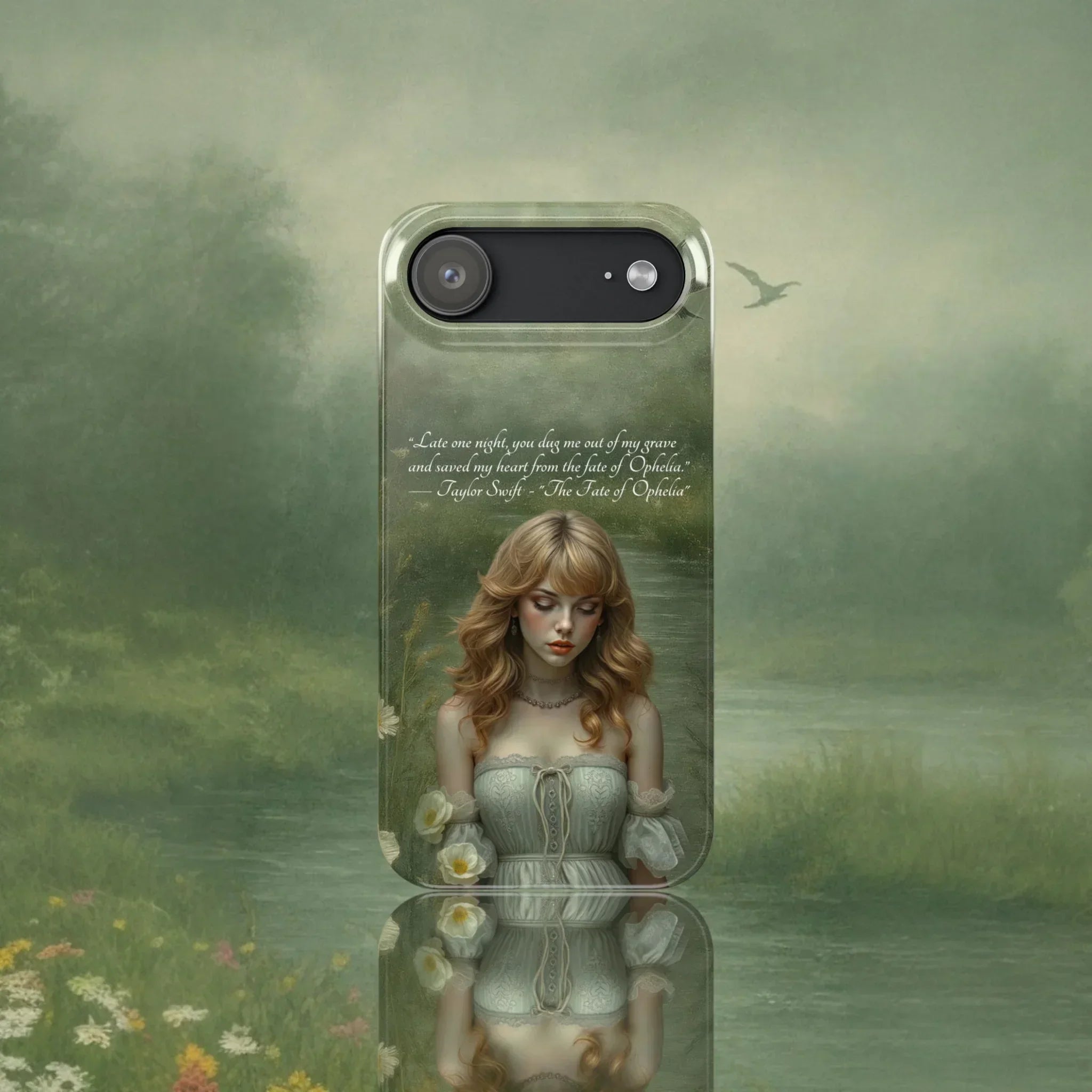 "Melancholic Ophelia" Phone Case for iPhone 11-17 Models - KARARMDESIGN
