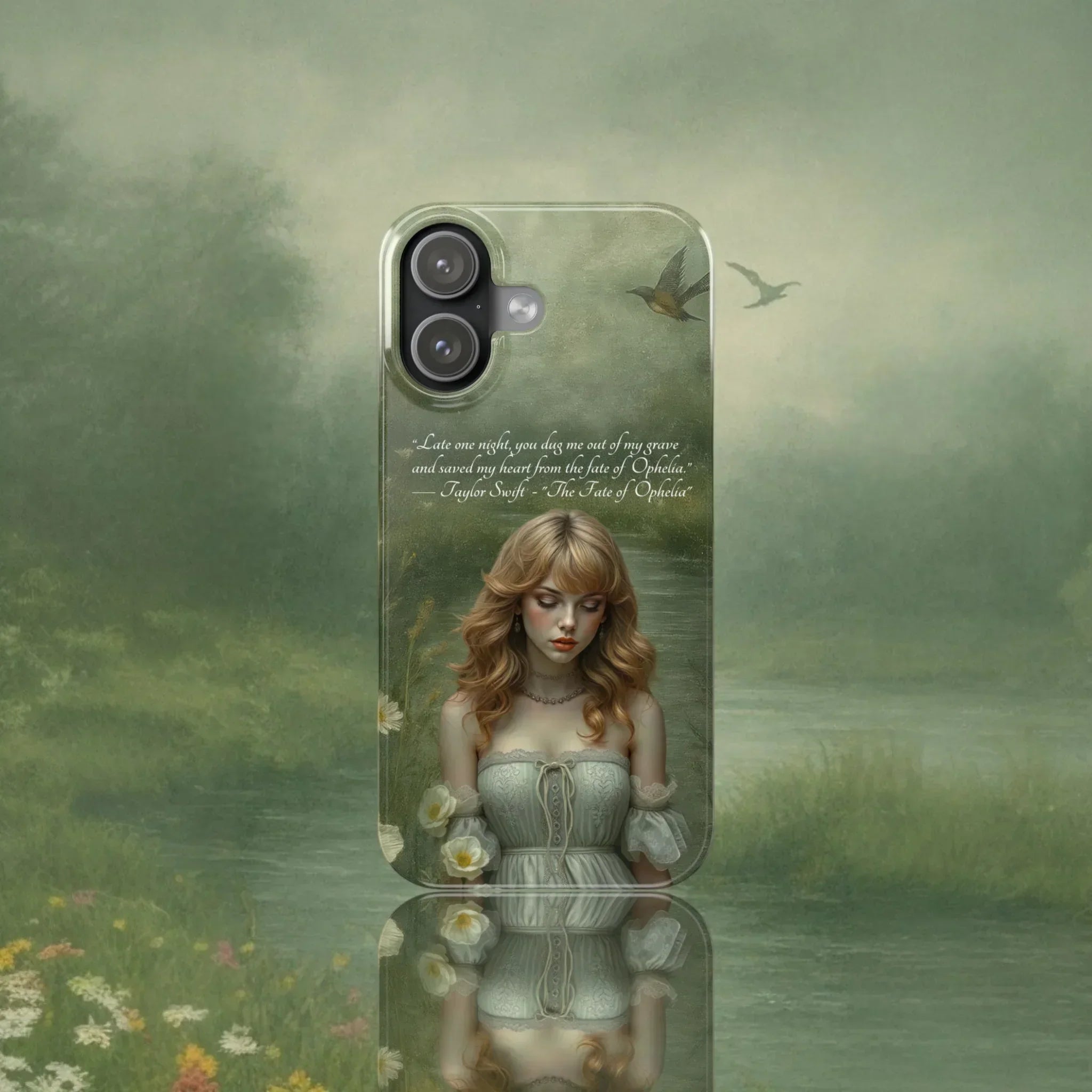 "Melancholic Ophelia" Phone Case for iPhone 11-17 Models - KARARMDESIGN