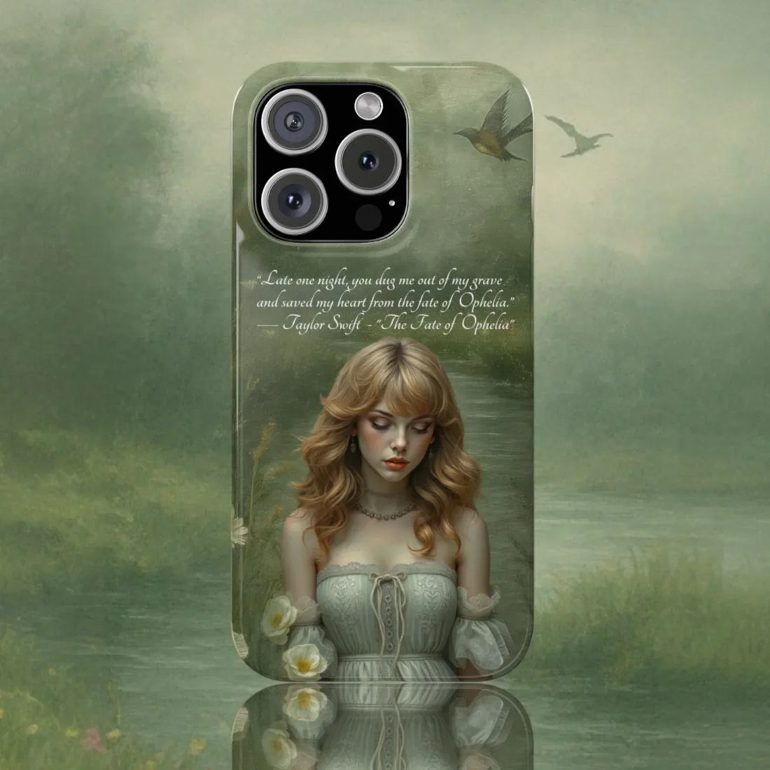"Melancholic Ophelia" Phone Case for iPhone 11-17 Models - KARARMDESIGN
