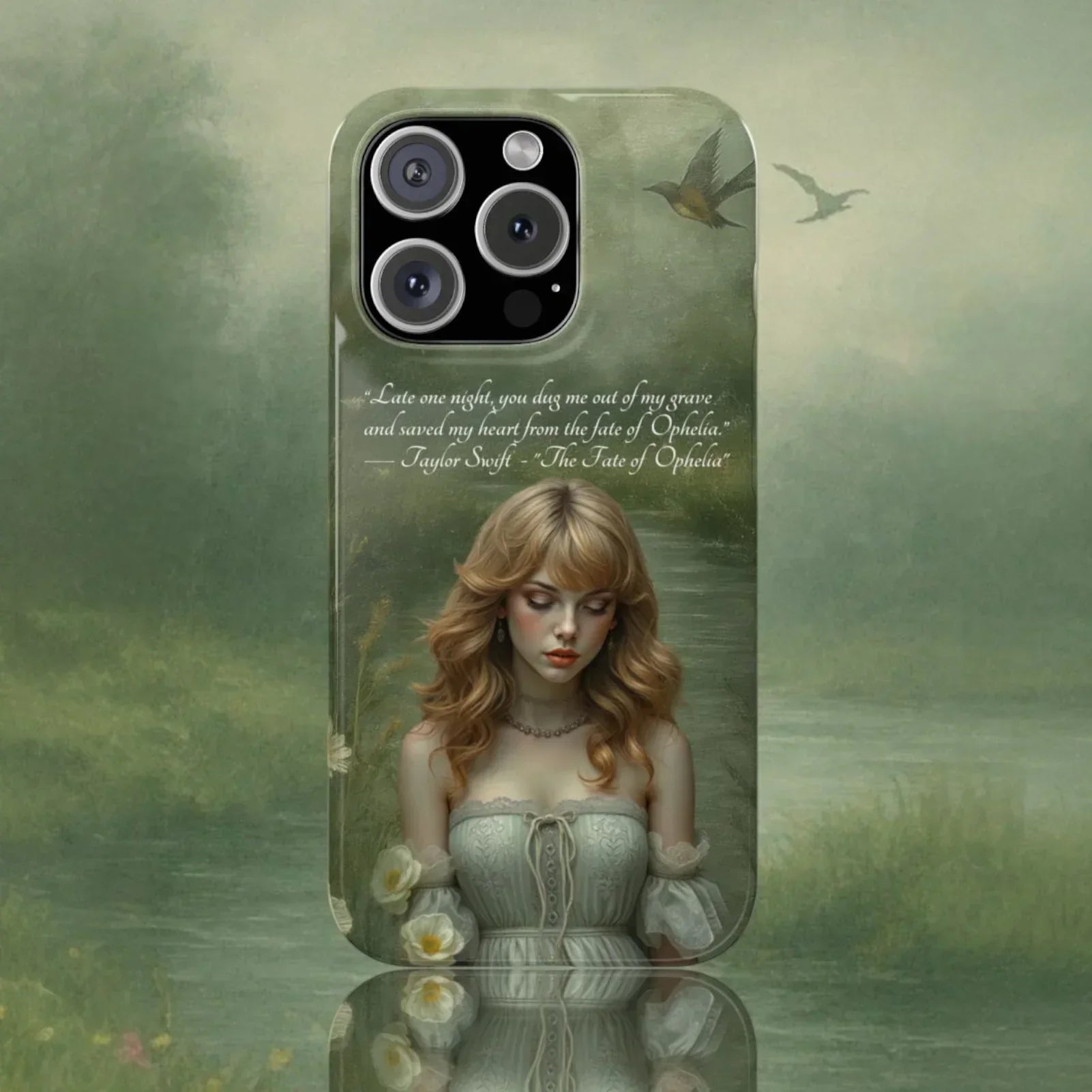 "Melancholic Ophelia" Phone Case for iPhone 11-17 Models - KARARMDESIGN