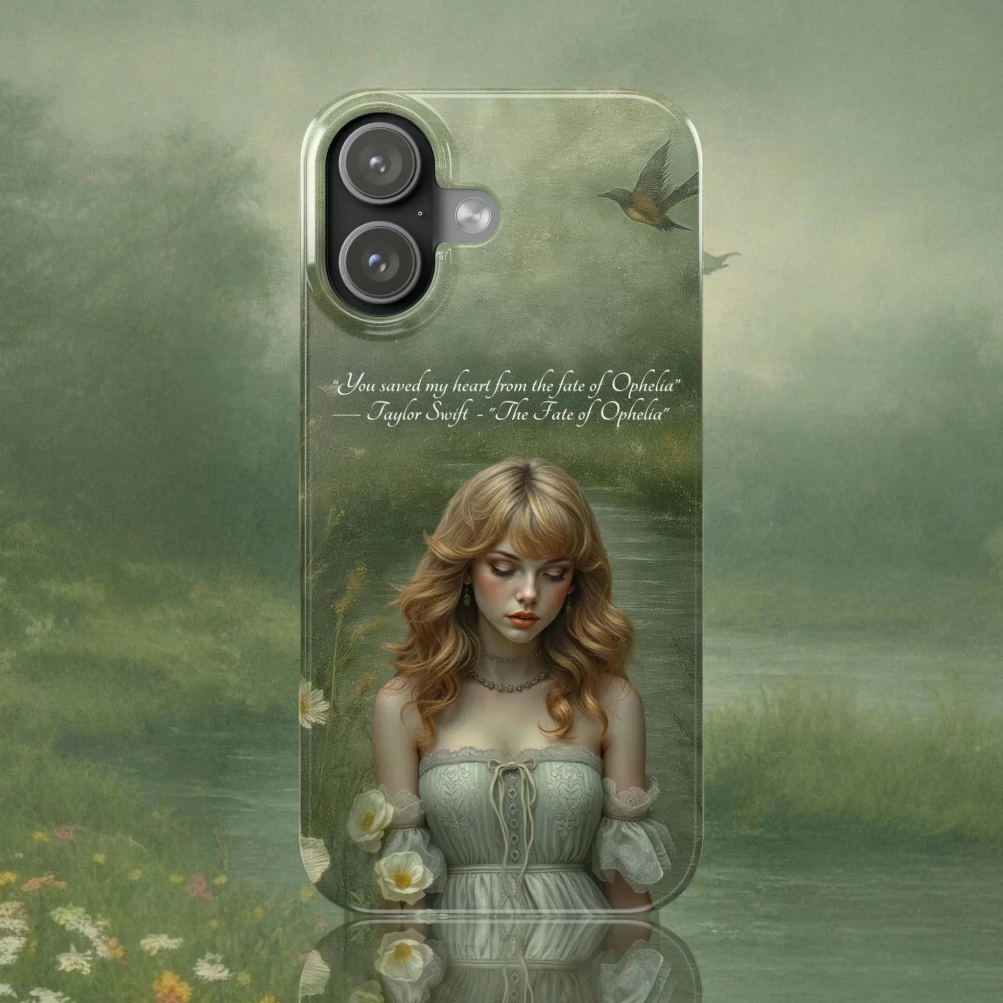 "Melancholic Ophelia" Phone Case for iPhone 11-17 - KARARMDESIGN