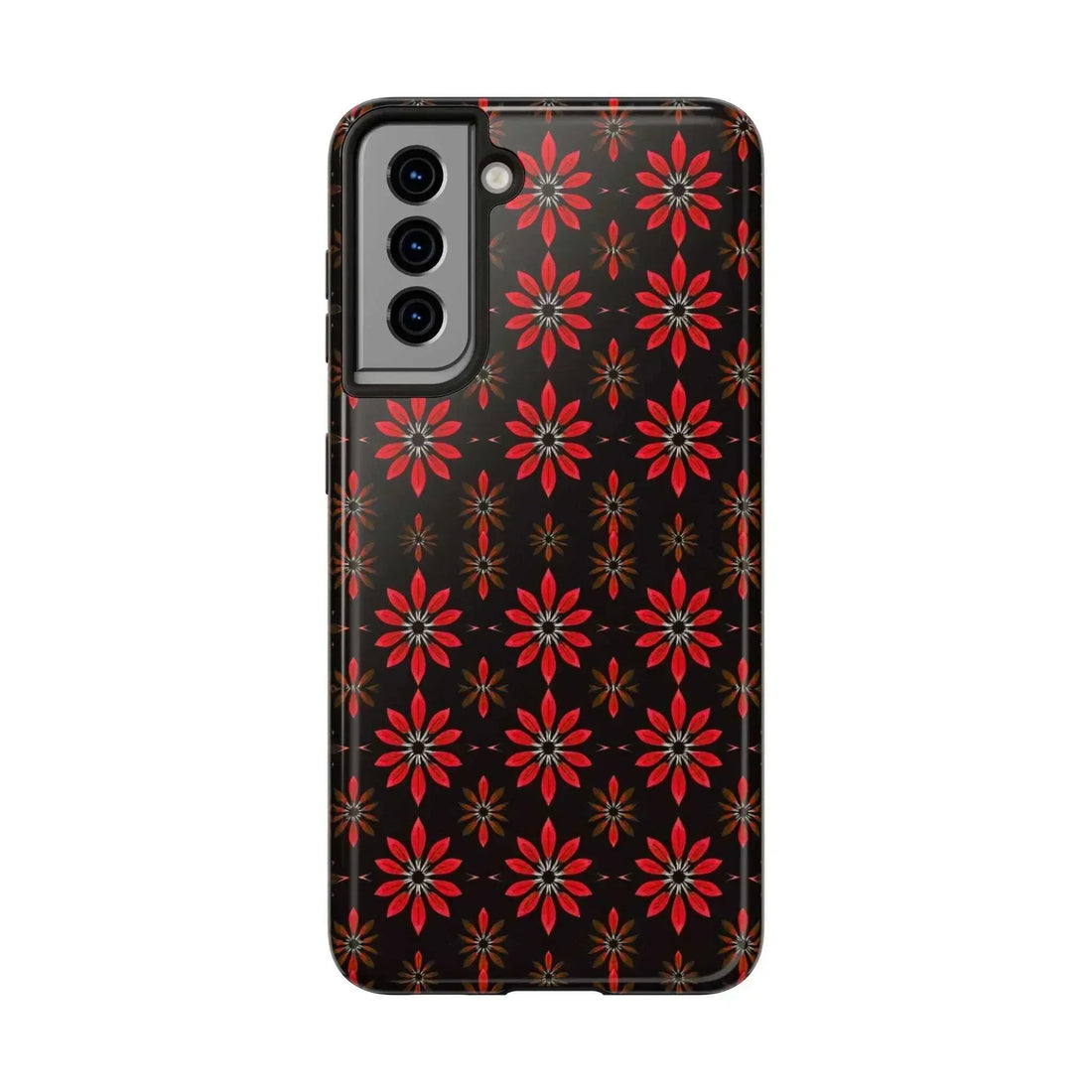 Symmetric Floral Phone Case for iPhone 11-16 and Galaxy S21-S24 - KARARMDESIGN