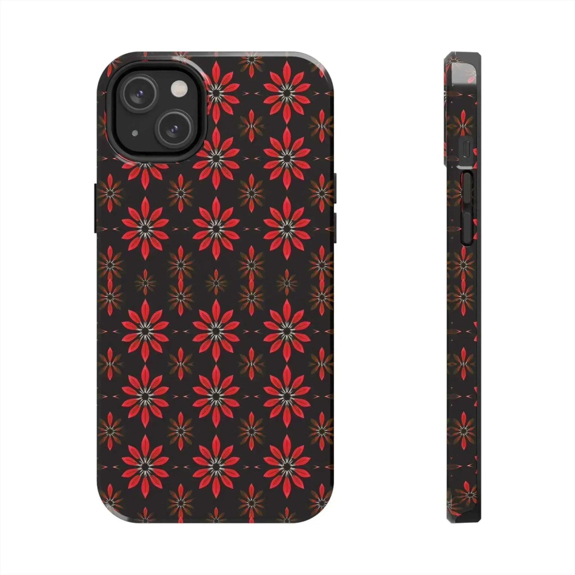 Symmetric Floral Phone Case for iPhone 11-16 and Galaxy S21-S24 - KARARMDESIGN