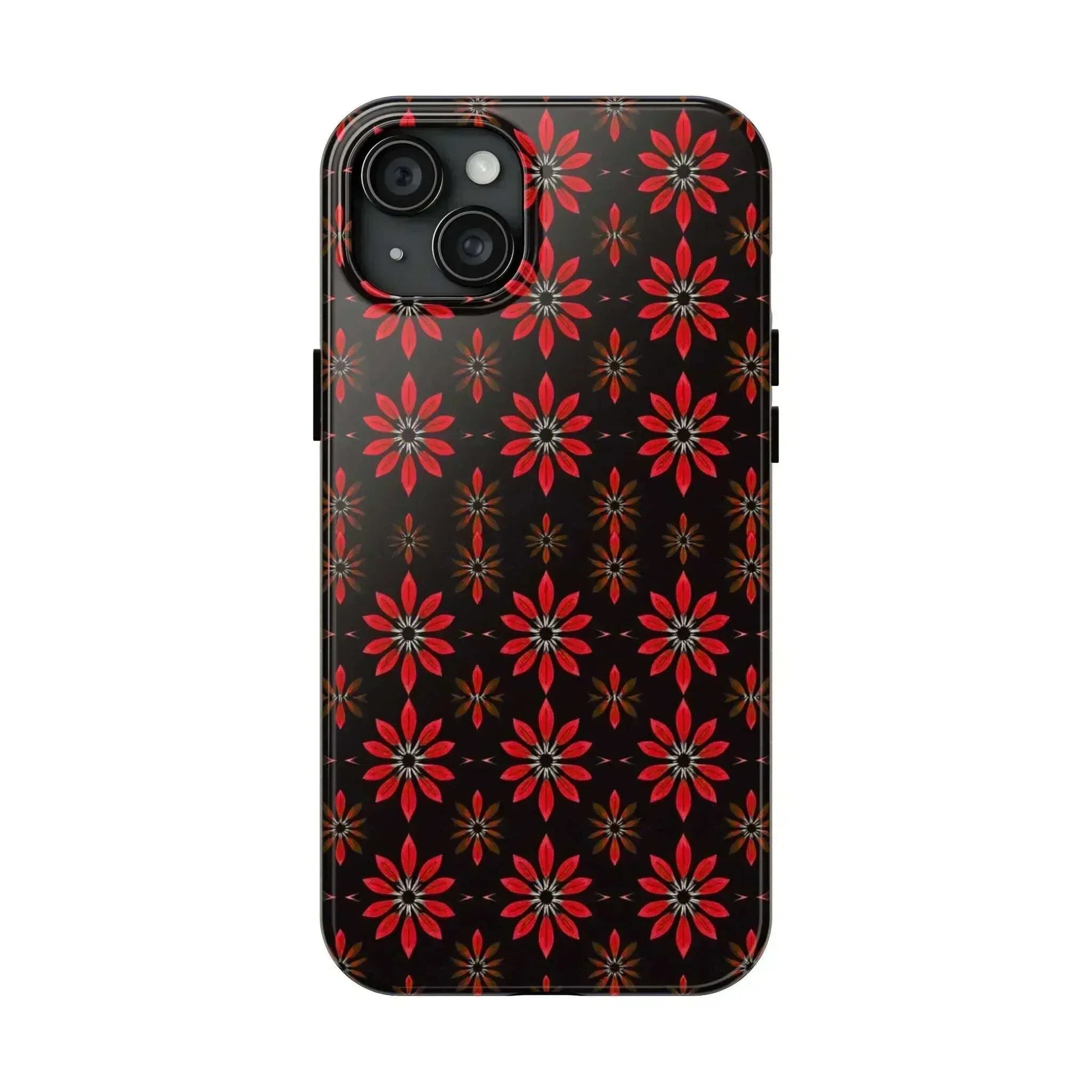 Symmetric Floral Phone Case for iPhone 11-16 and Galaxy S21-S24 - KARARMDESIGN