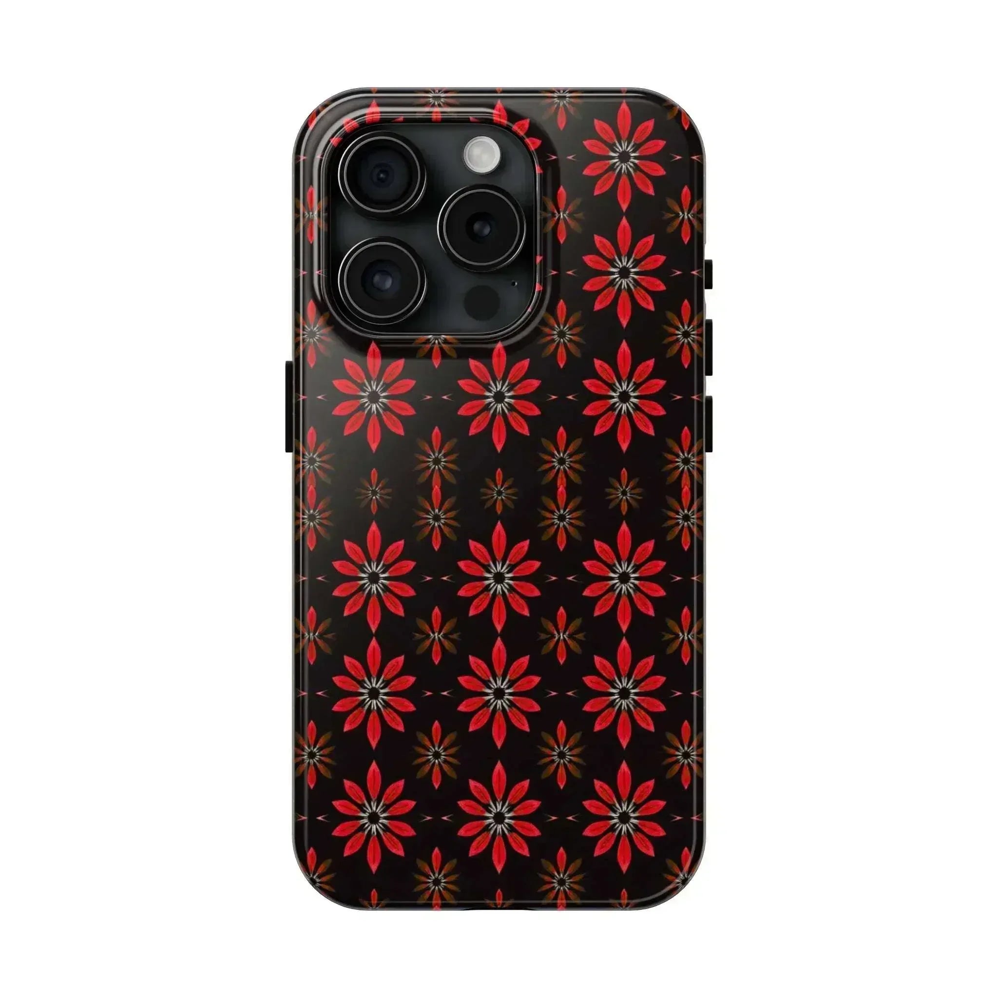 Symmetric Floral Phone Case for iPhone 11-16 and Galaxy S21-S24 - KARARMDESIGN