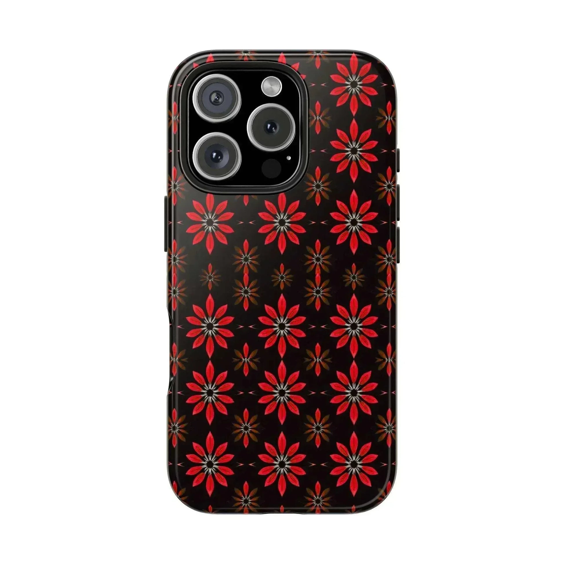 Symmetric Floral Phone Case for iPhone 11-16 and Galaxy S21-S24 - KARARMDESIGN
