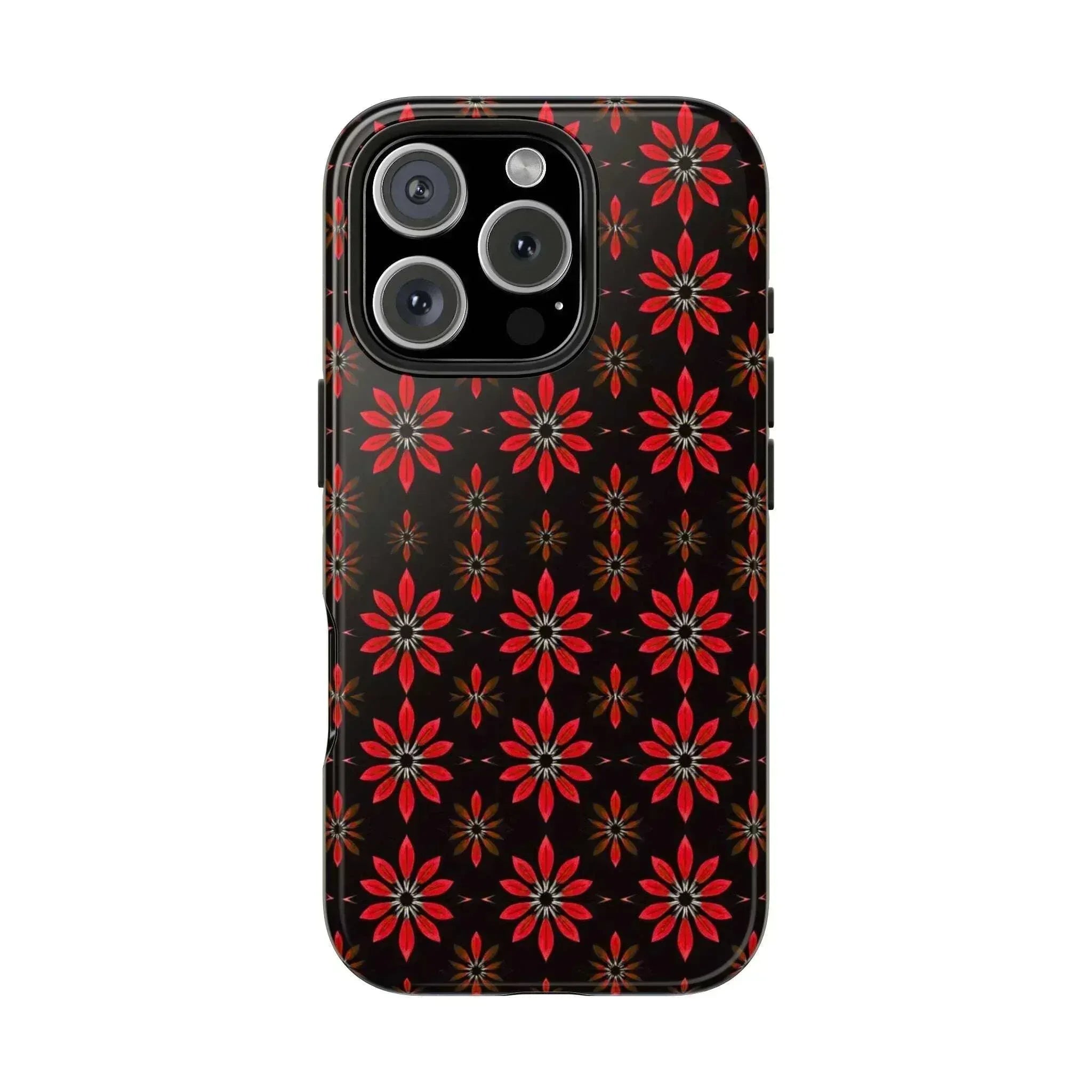 Symmetric Floral Phone Case for iPhone 11-16 and Galaxy S21-S24 - KARARMDESIGN