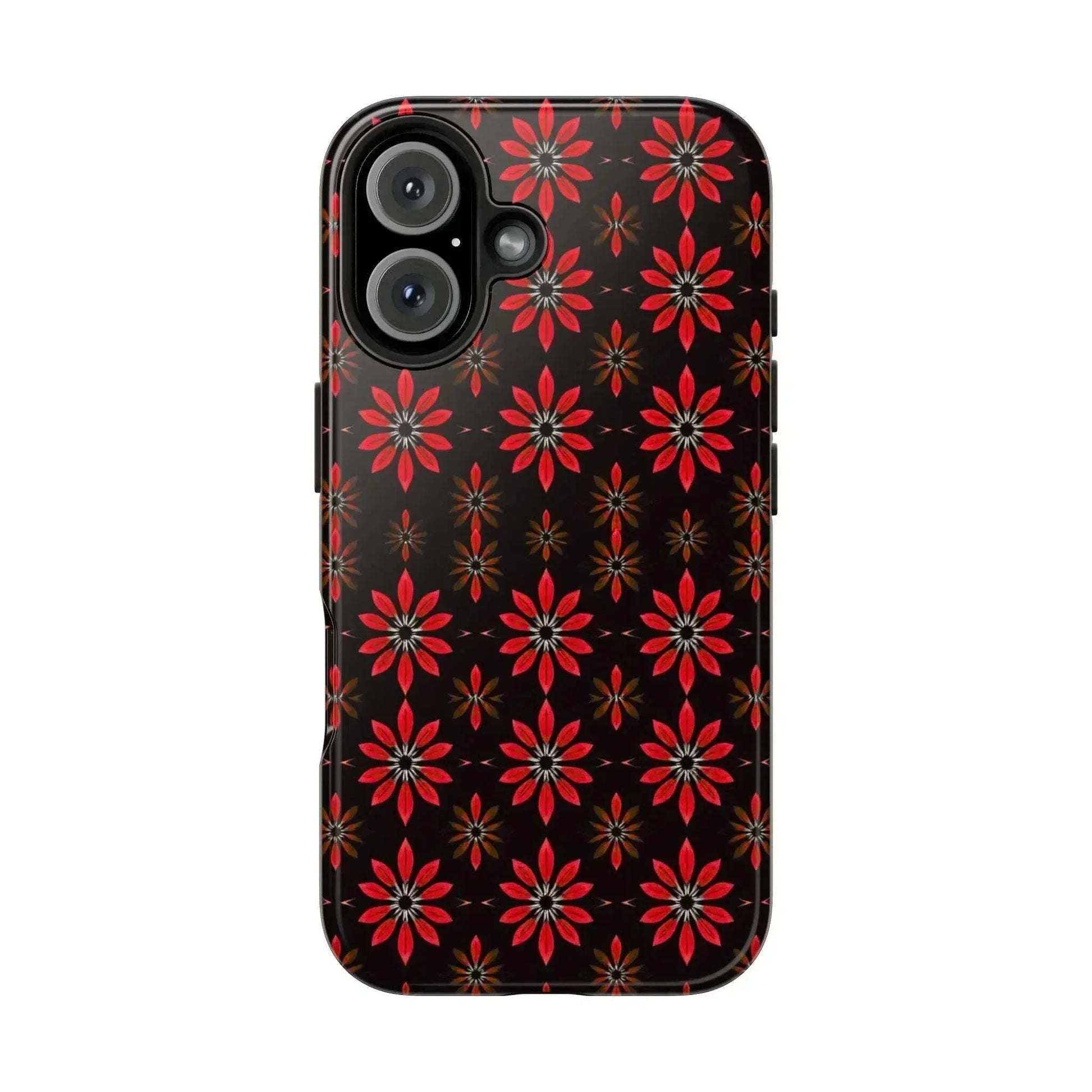 Symmetric Floral Phone Case for iPhone 11-16 and Galaxy S21-S24 - KARARMDESIGN