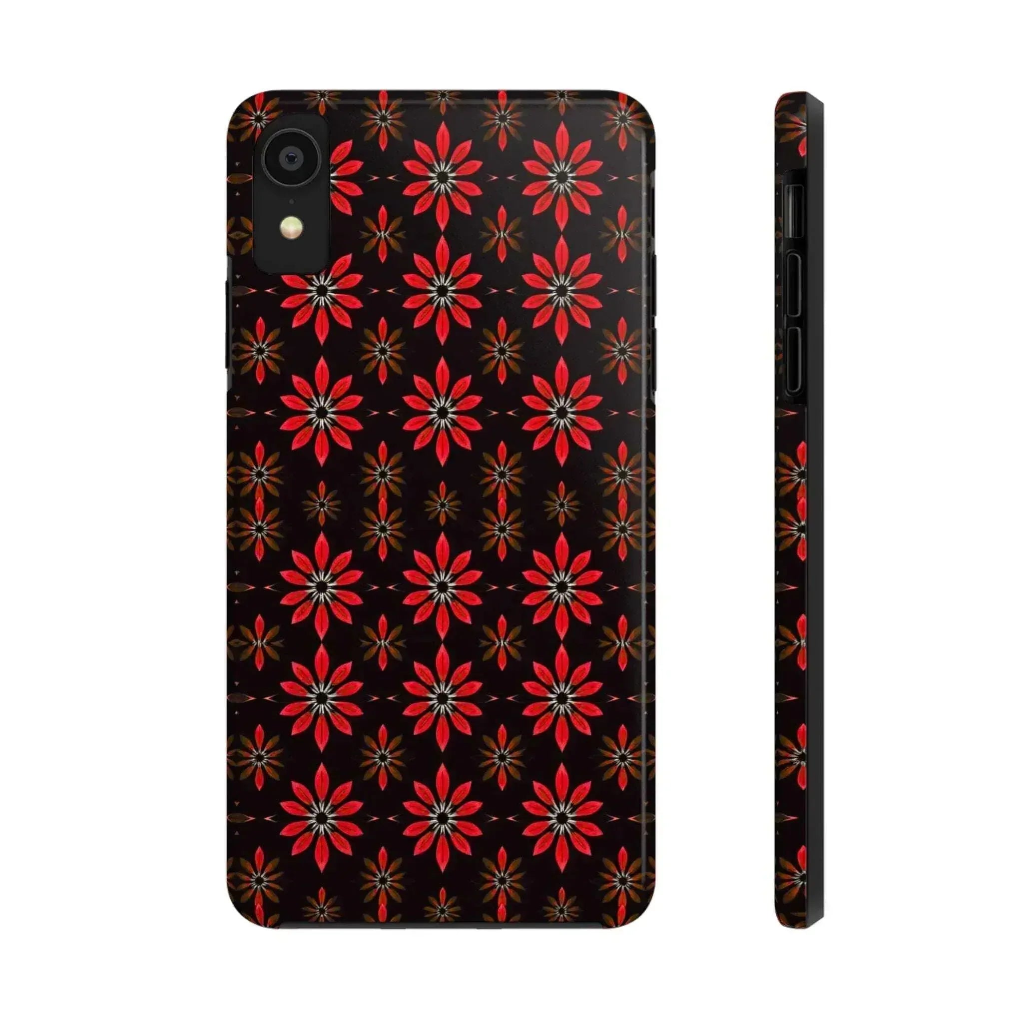 Symmetric Floral Phone Case for iPhone 11-16 and Galaxy S21-S24 - KARARMDESIGN