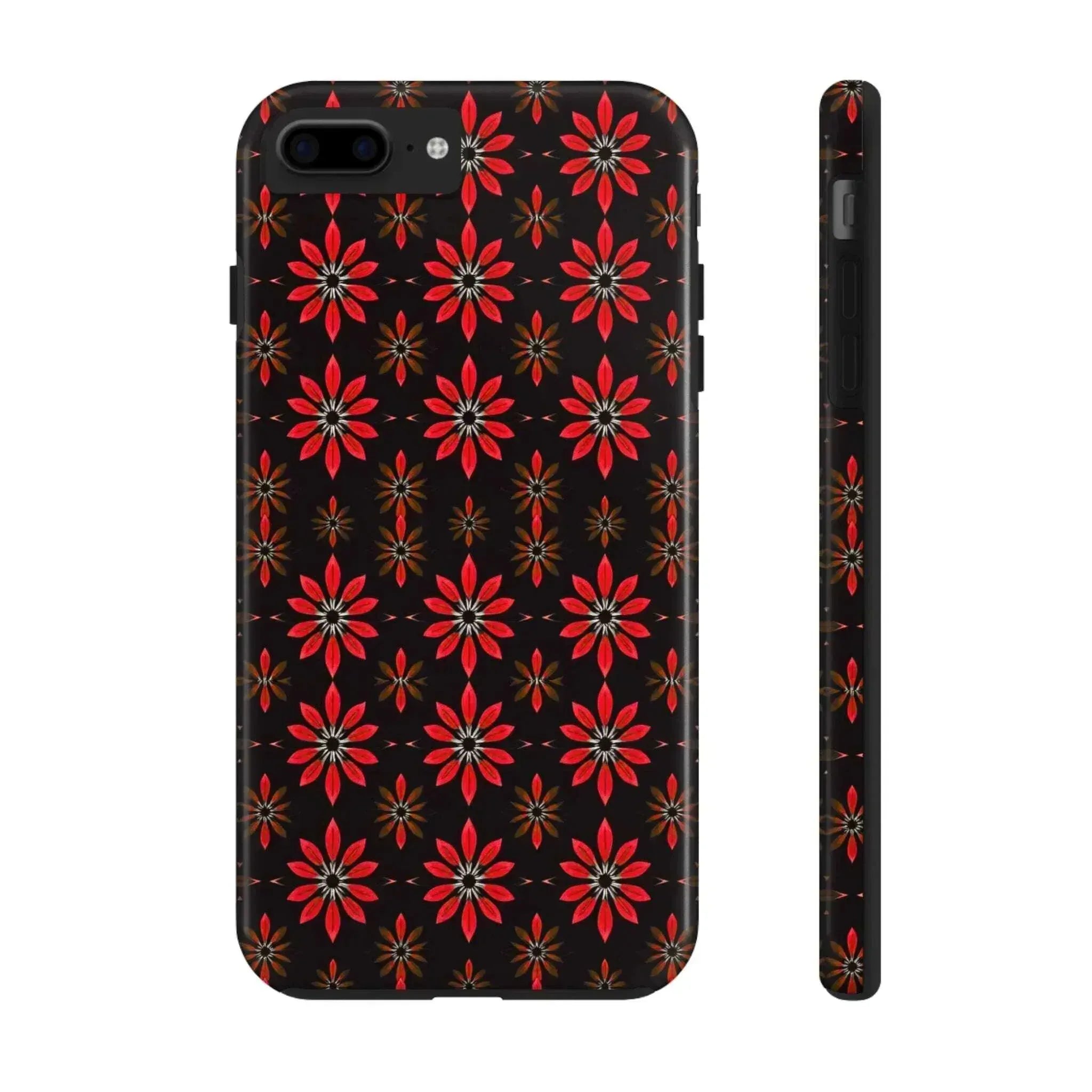 Symmetric Floral Phone Case for iPhone 11-16 and Galaxy S21-S24 - KARARMDESIGN