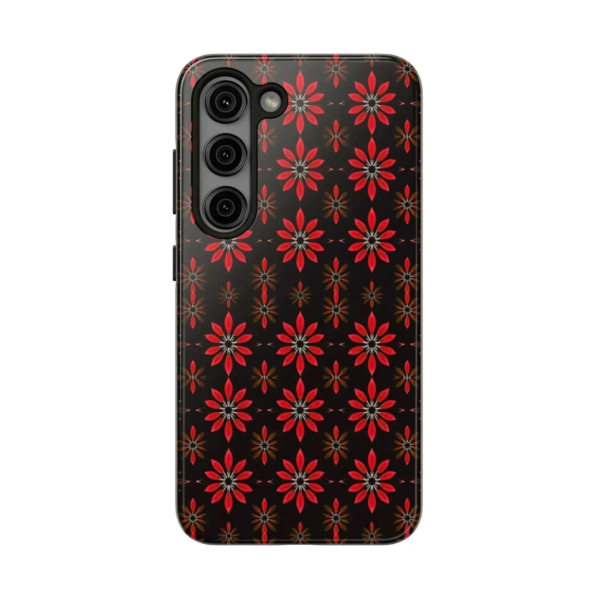 Symmetric Floral Phone Case for iPhone 11-16 and Galaxy S21-S24 - KARARMDESIGN