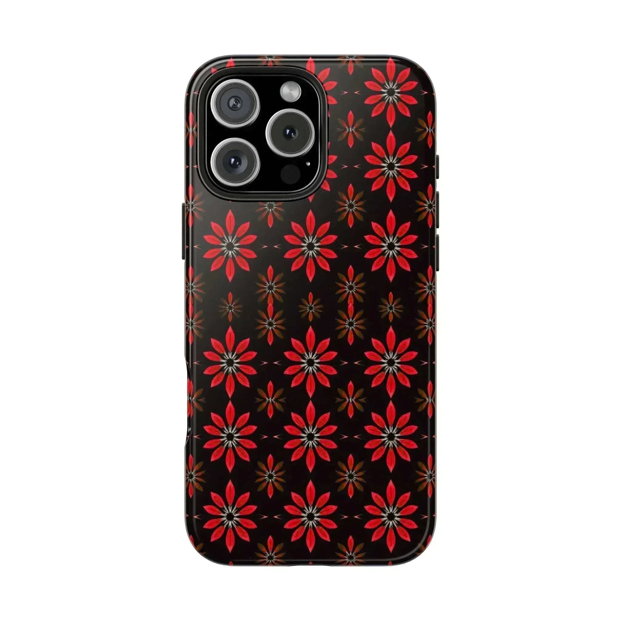 Symmetric Floral Phone Case for iPhone 11-16 and Galaxy S21-S24 - KARARMDESIGN