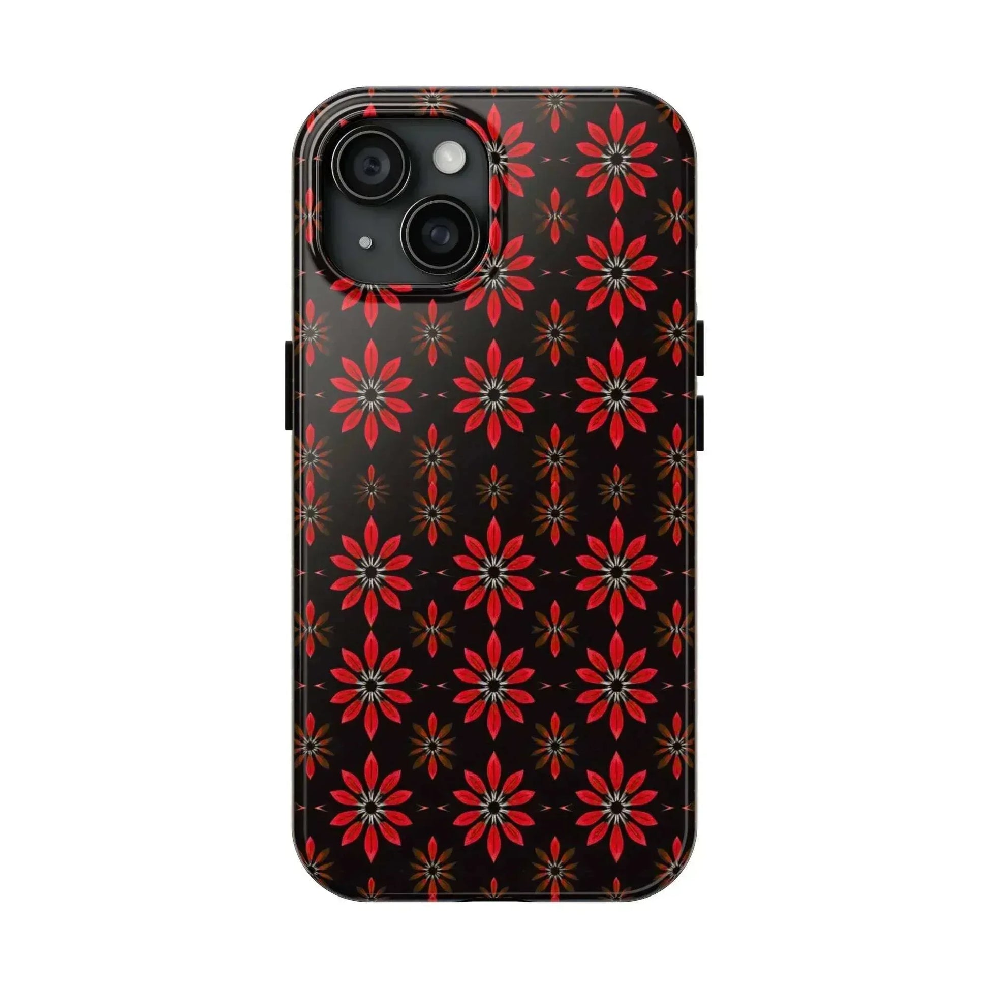 Symmetric Floral Phone Case for iPhone 11-16 and Galaxy S21-S24 - KARARMDESIGN